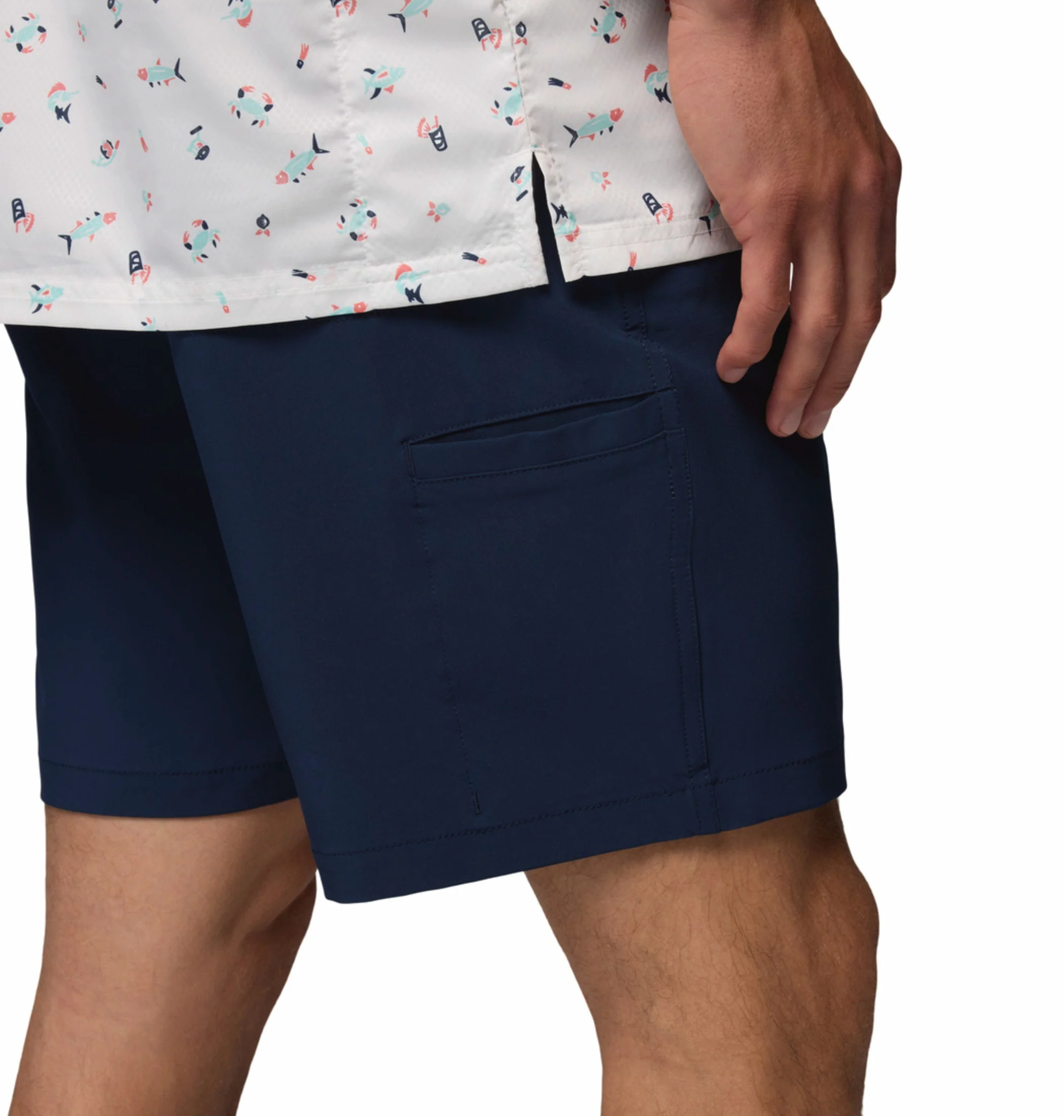Columbia Men Navy Blue Omni-Shade Terminal Tackle III Short - Image 7