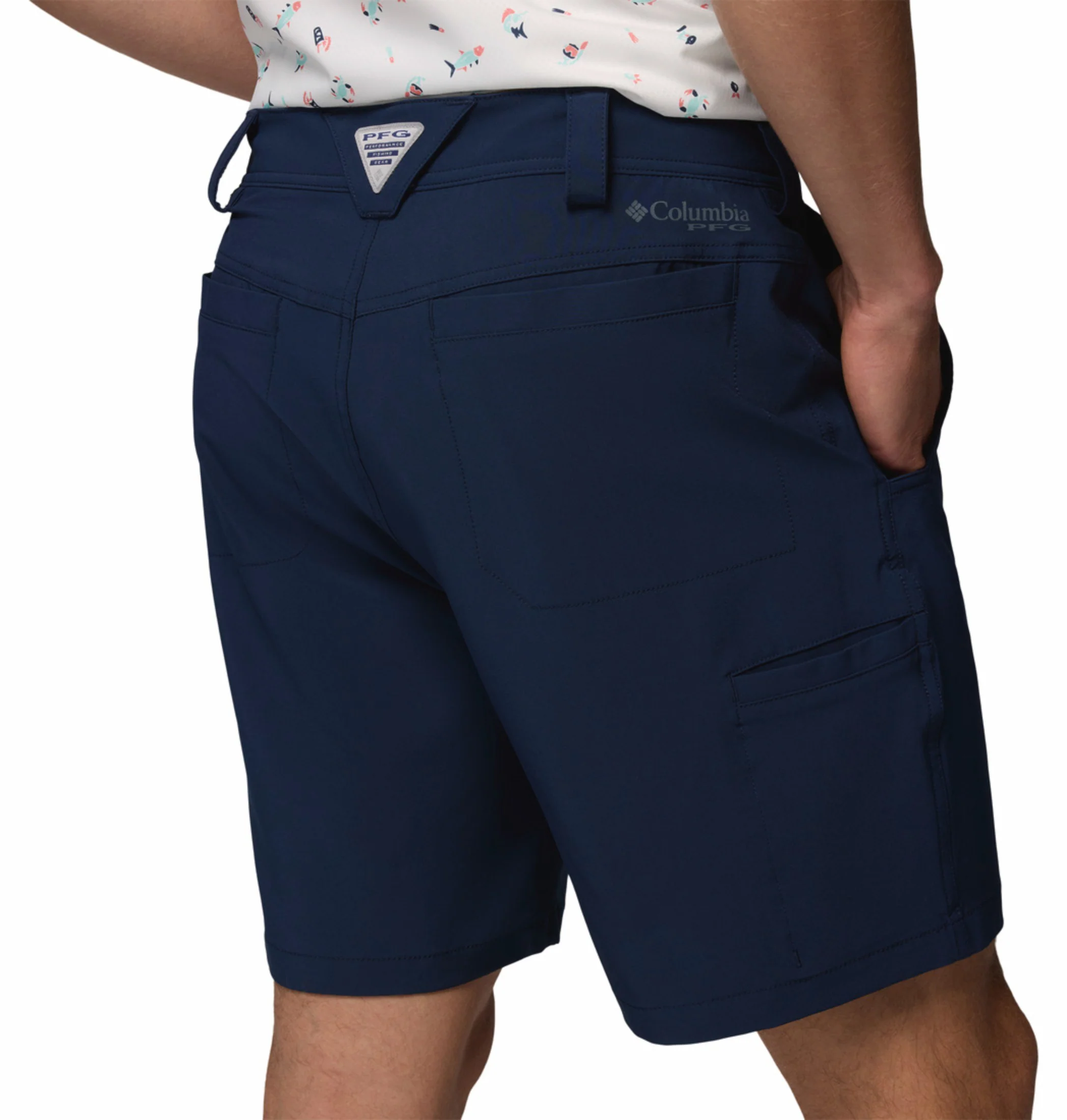 Columbia Men Navy Blue Omni-Shade Terminal Tackle III Short - Image 8