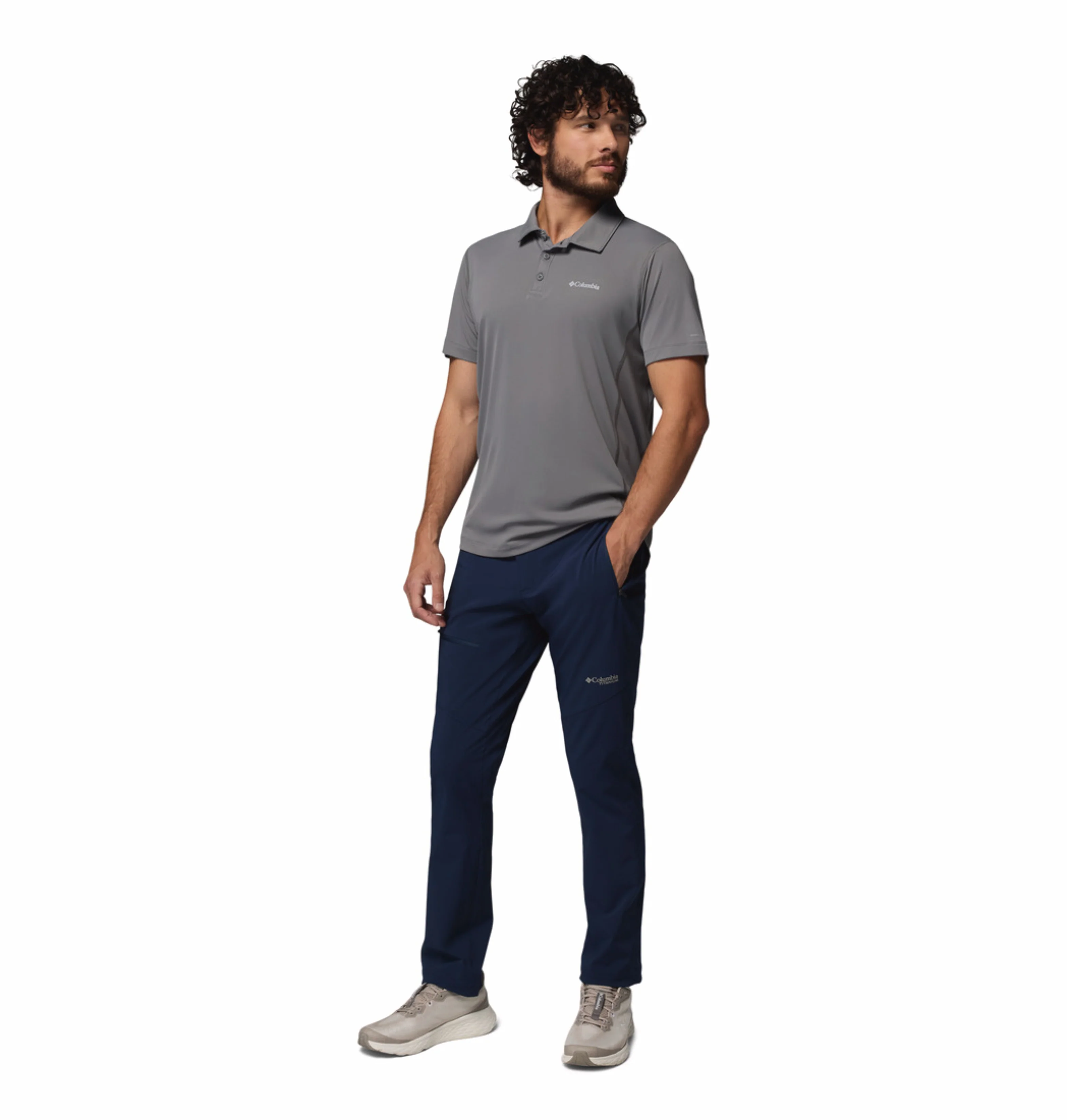 Columbia Men Navy Blue Omni-Shade Titan Pass II Pant - Image 5