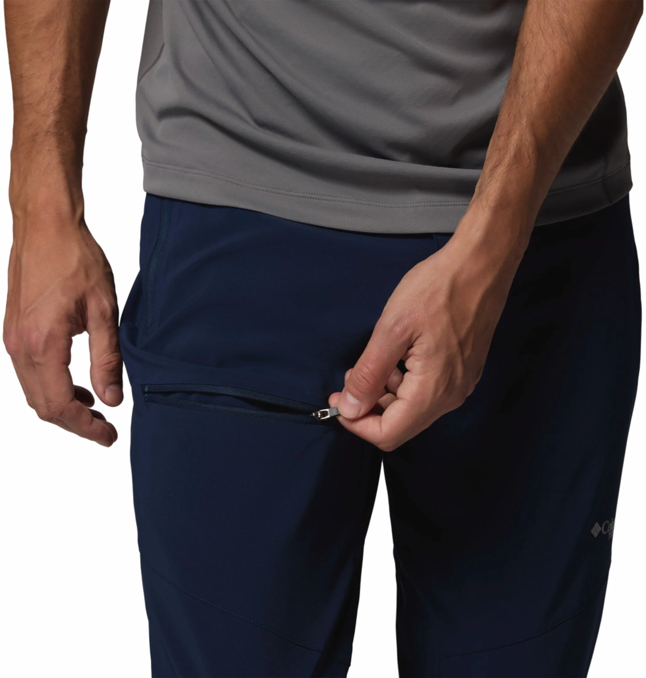 Columbia Men Navy Blue Omni-Shade Titan Pass II Pant - Image 8