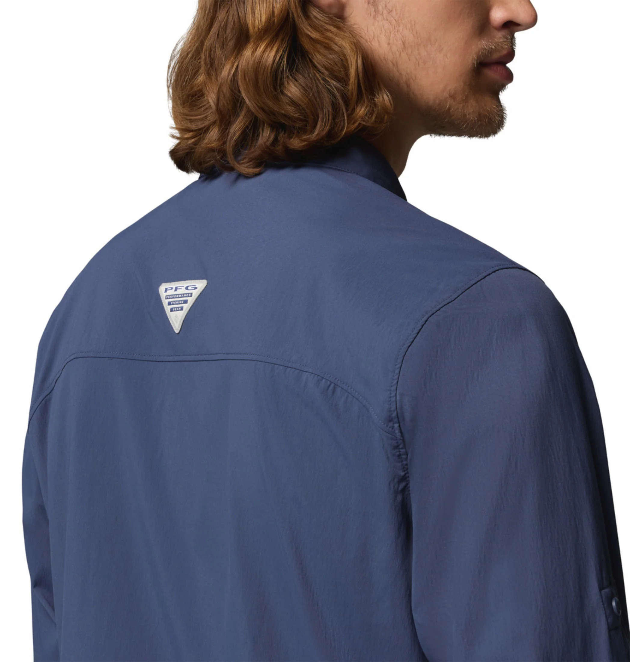 Columbia Men Navy Blue Omni-Shade Wild Cast Long Sleeve Shirt - Image 11