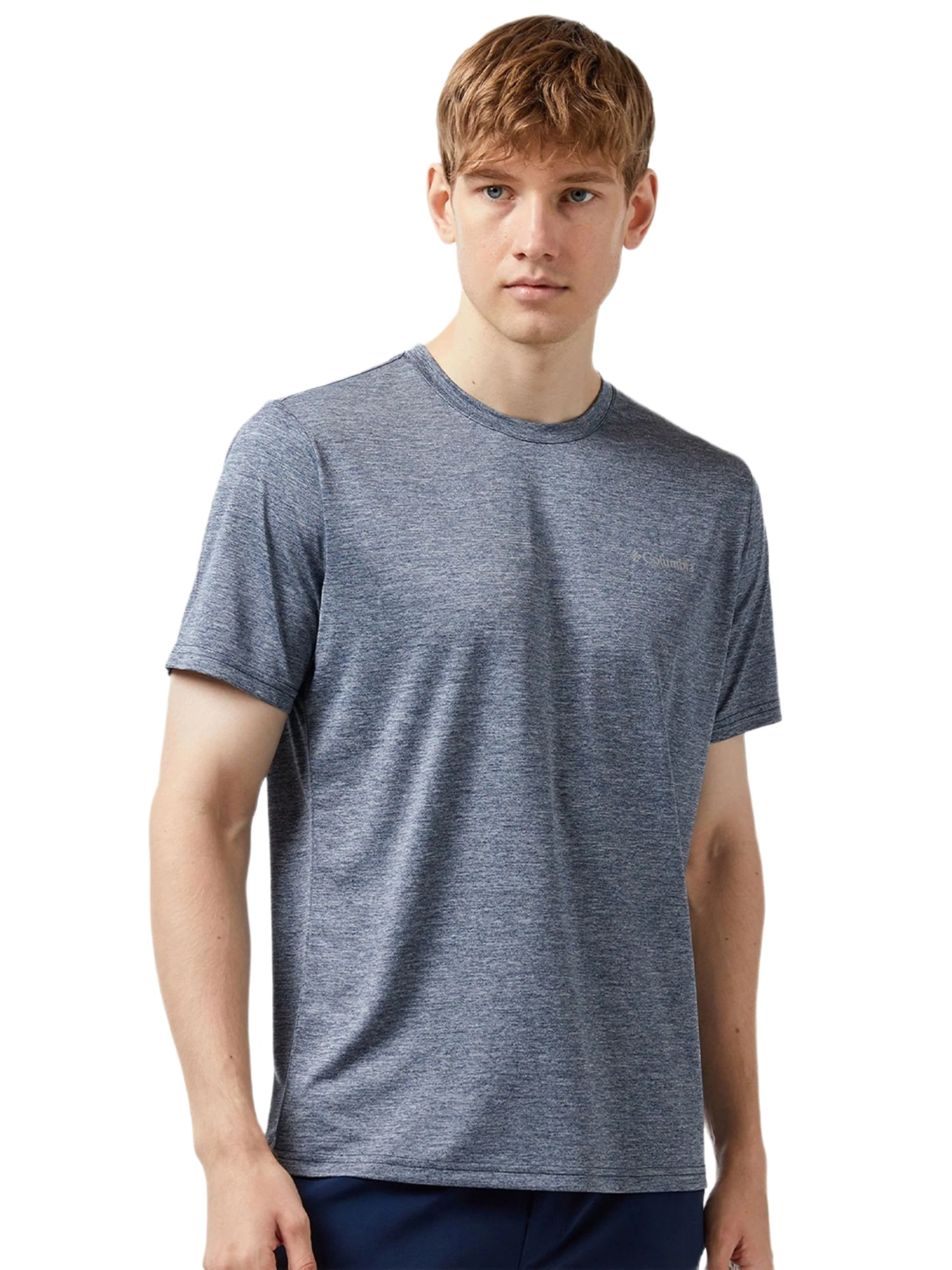 Columbia Men Navy Blue Omni-Wick Hike Tshirt - Image 3