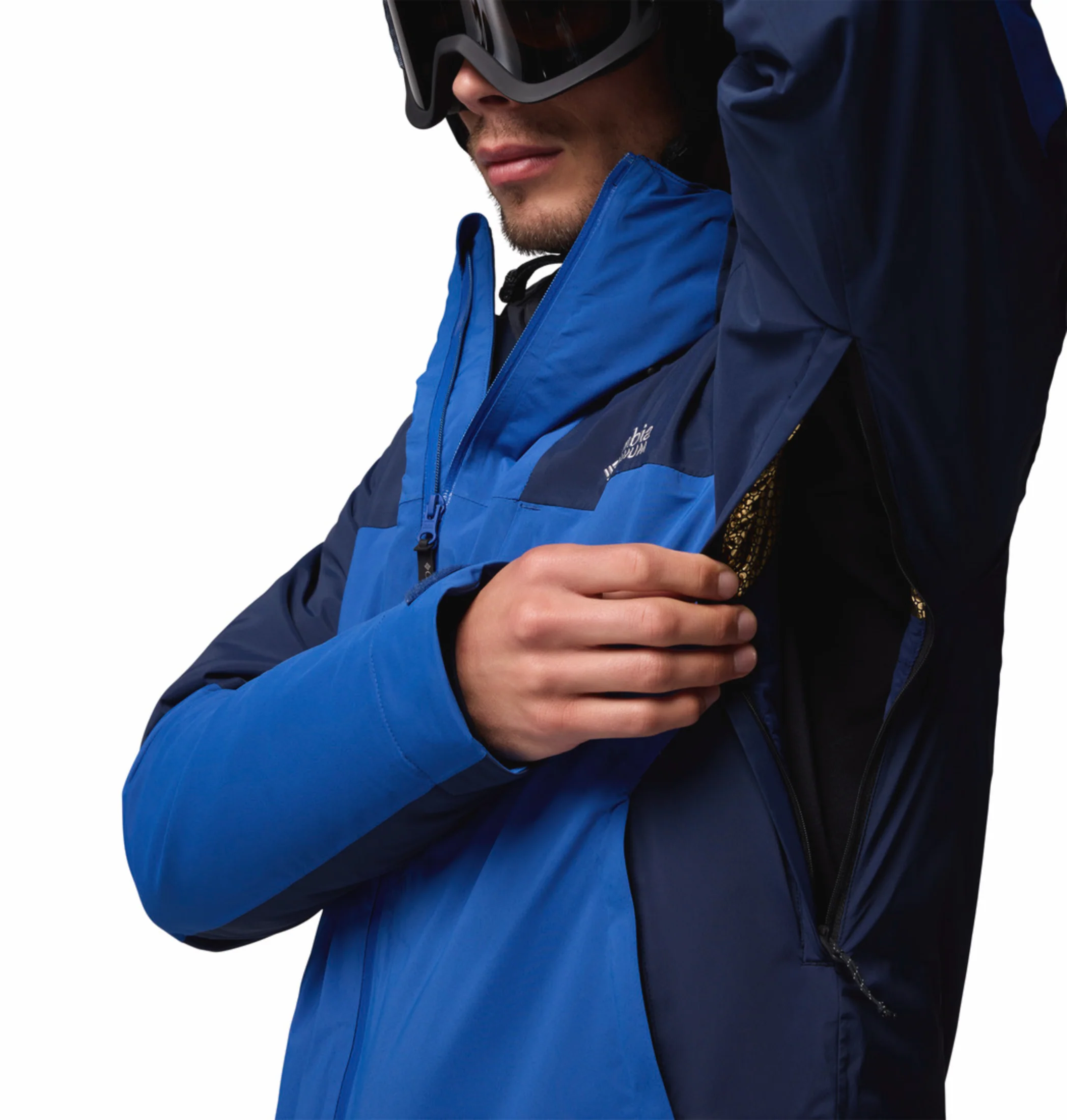 Columbia Men Navy Blue OmniHeat Infinity Cirque Bowl Down Jacket - Image 11