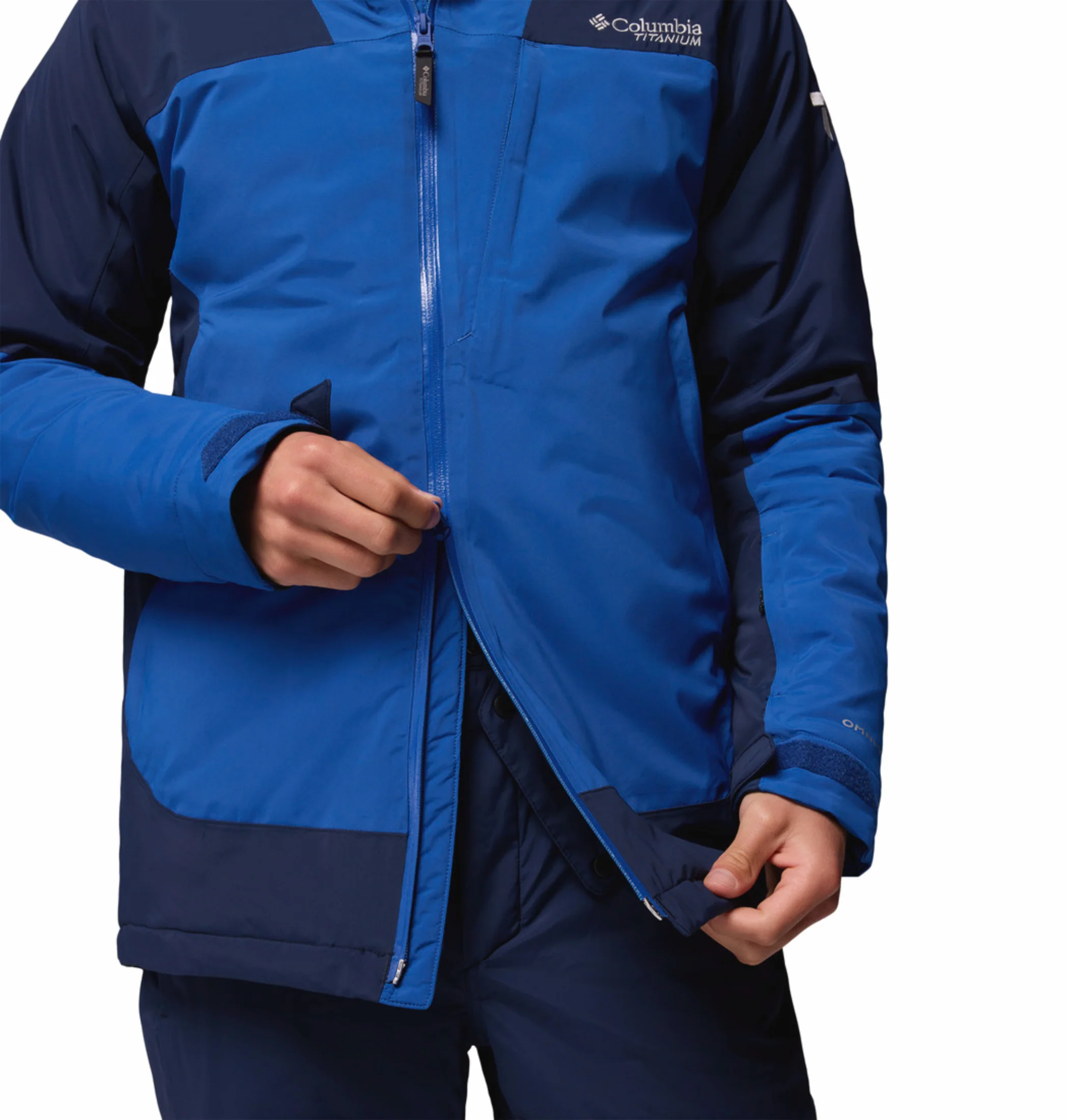 Columbia Men Navy Blue OmniHeat Infinity Cirque Bowl Down Jacket - Image 13
