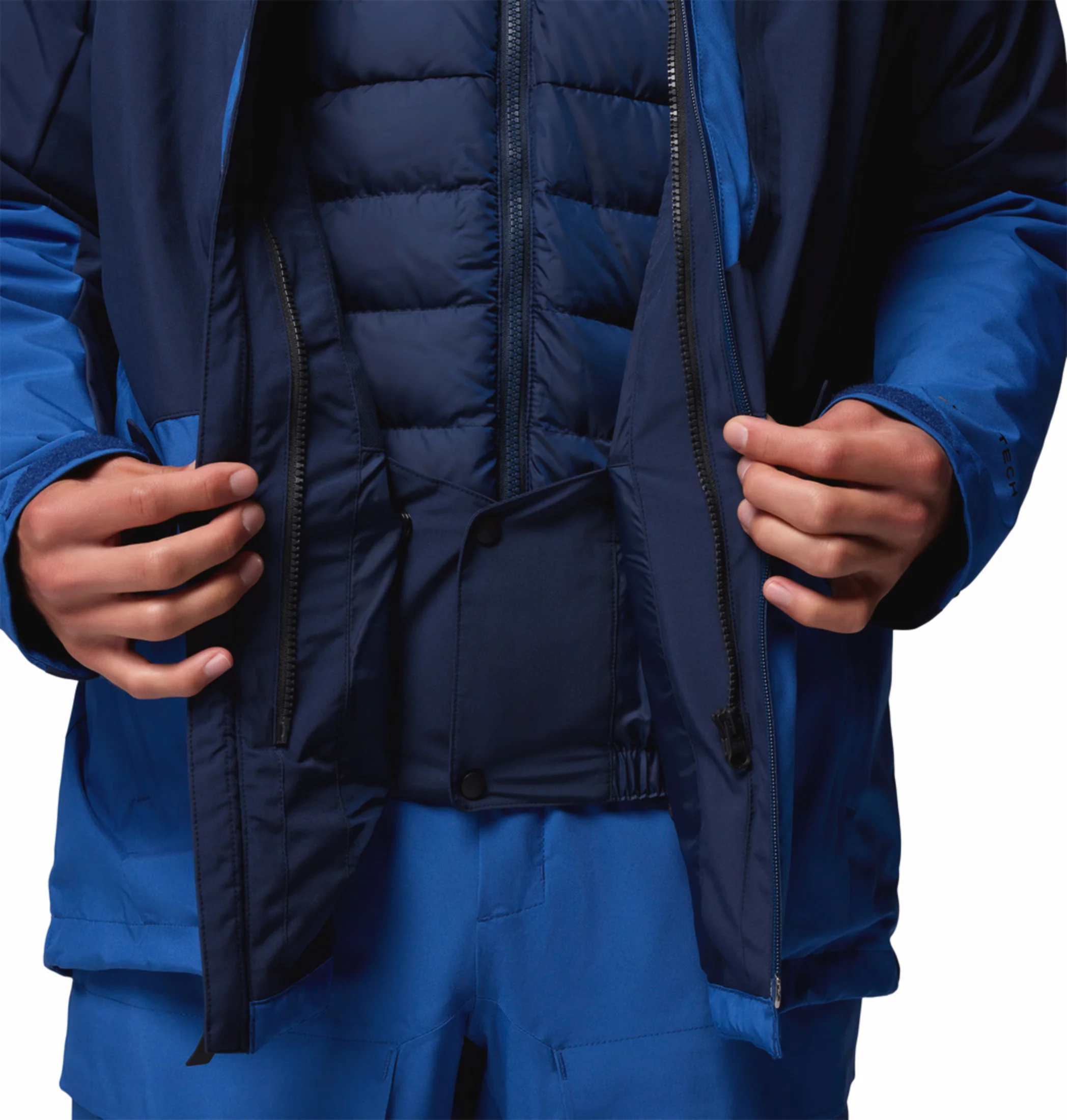 Columbia Men Navy Blue OmniHeat Infinity Winter District II Interchangeable Jacket - Image 10