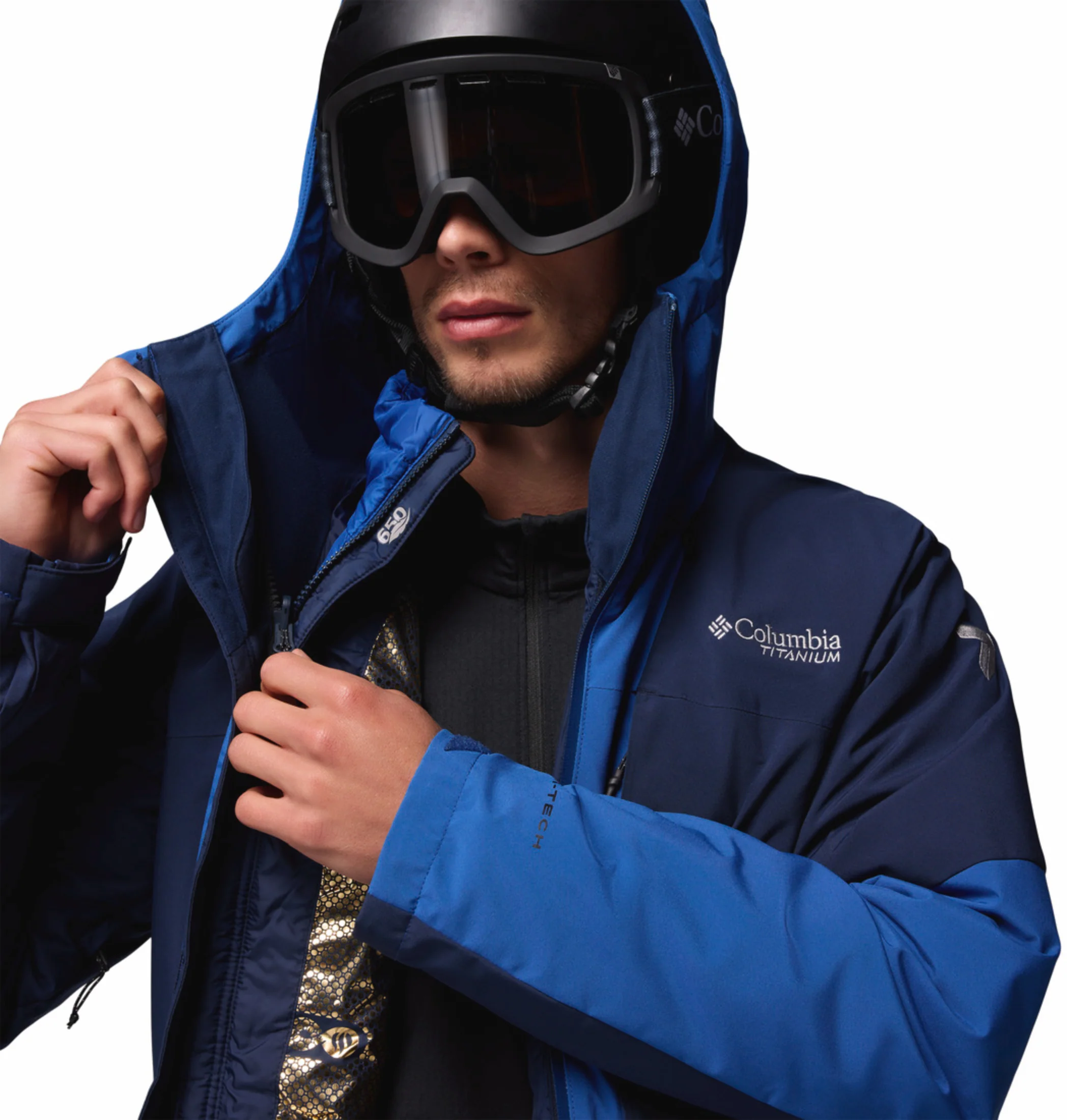 Columbia Men Navy Blue OmniHeat Infinity Winter District II Interchangeable Jacket - Image 11
