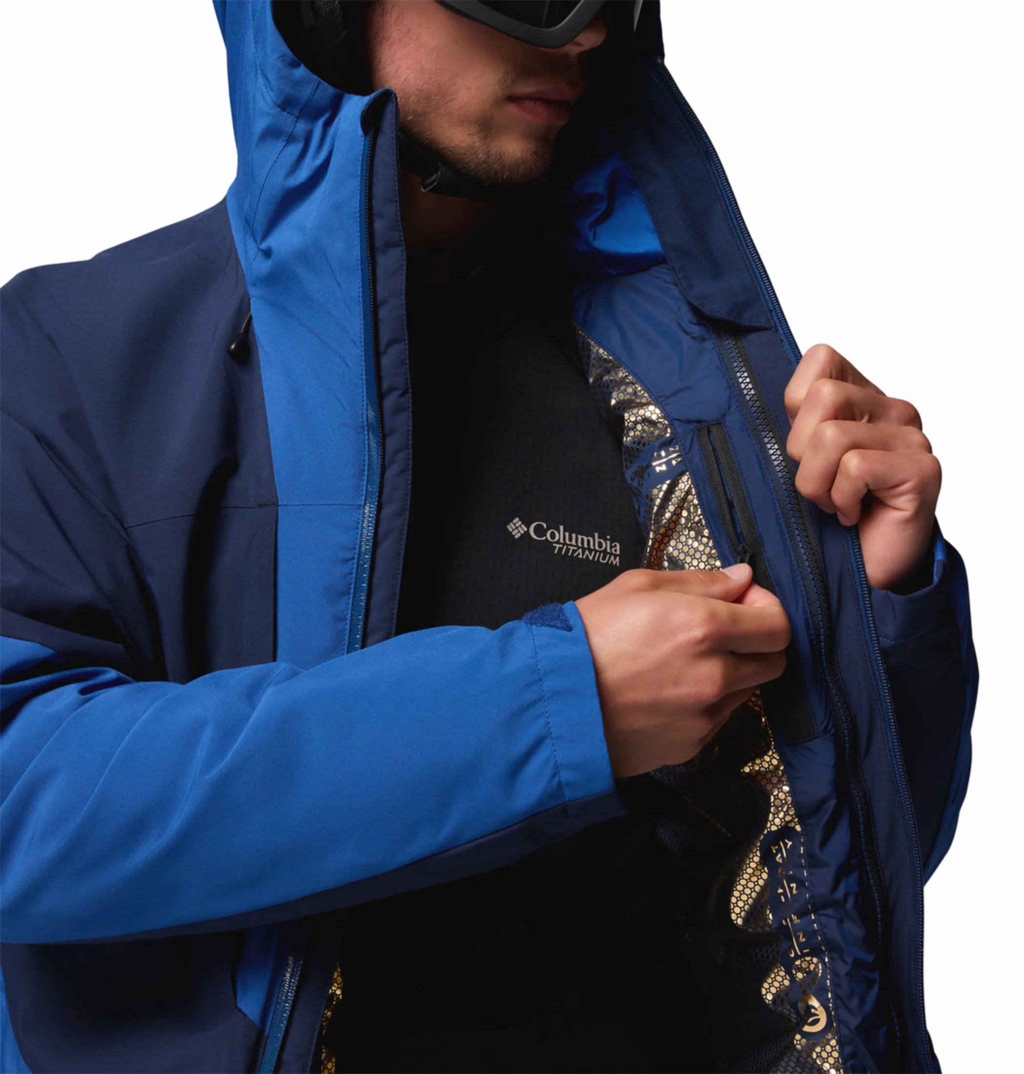 Columbia Men Navy Blue OmniHeat Infinity Winter District II Interchangeable Jacket - Image 13