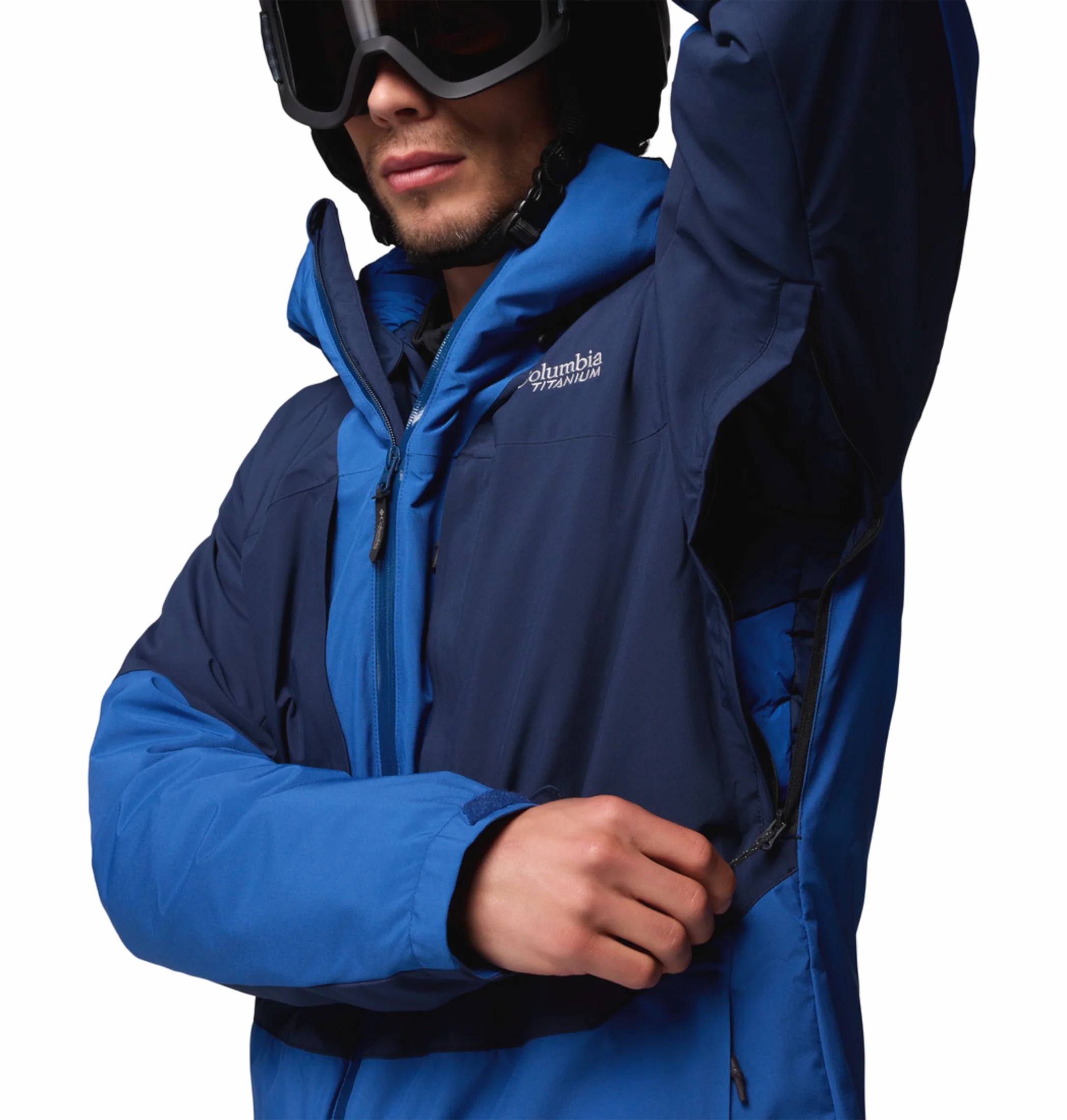 Columbia Men Navy Blue OmniHeat Infinity Winter District II Interchangeable Jacket - Image 14