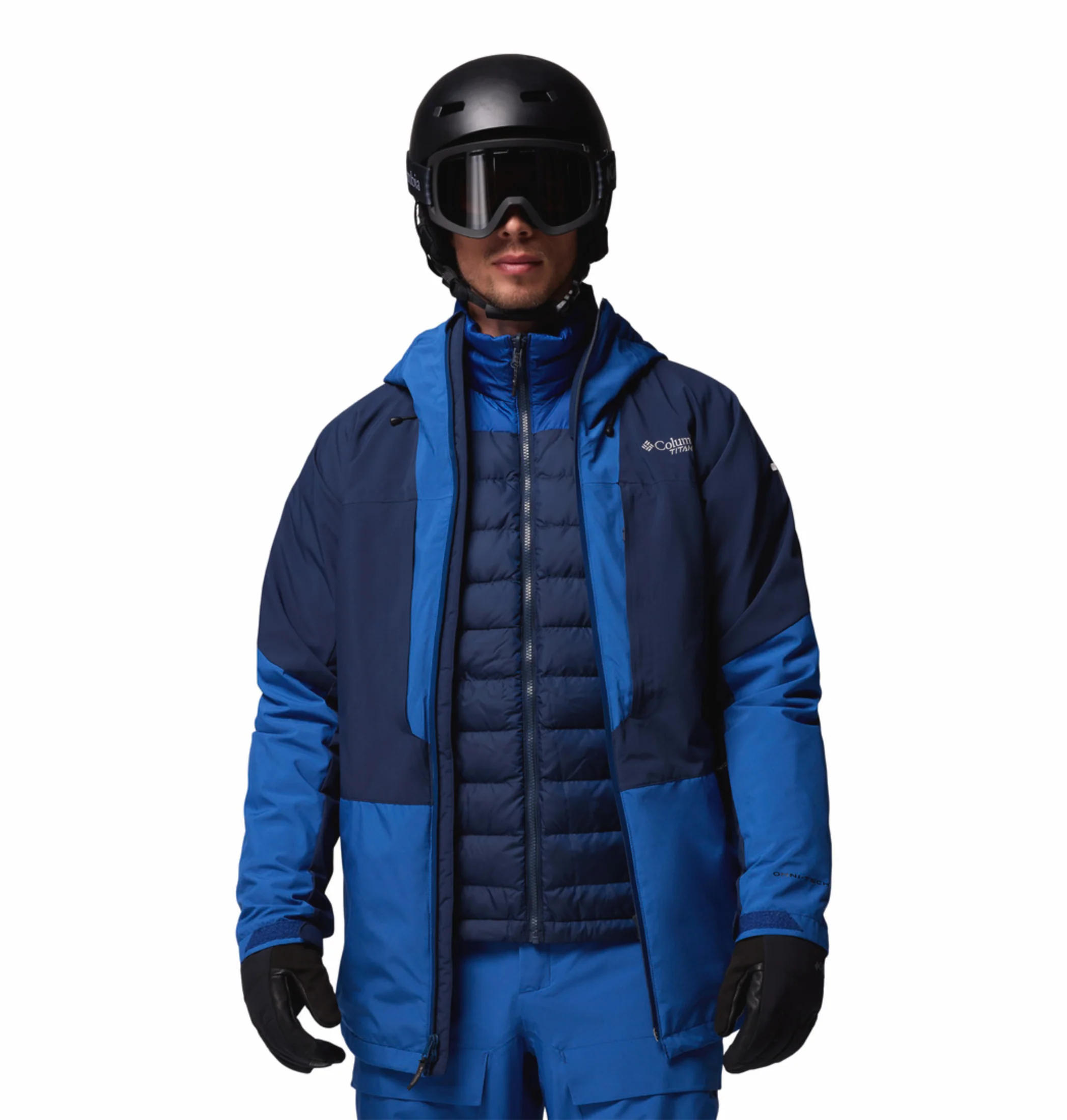 Columbia Men Navy Blue OmniHeat Infinity Winter District II Interchangeable Jacket - Image 7