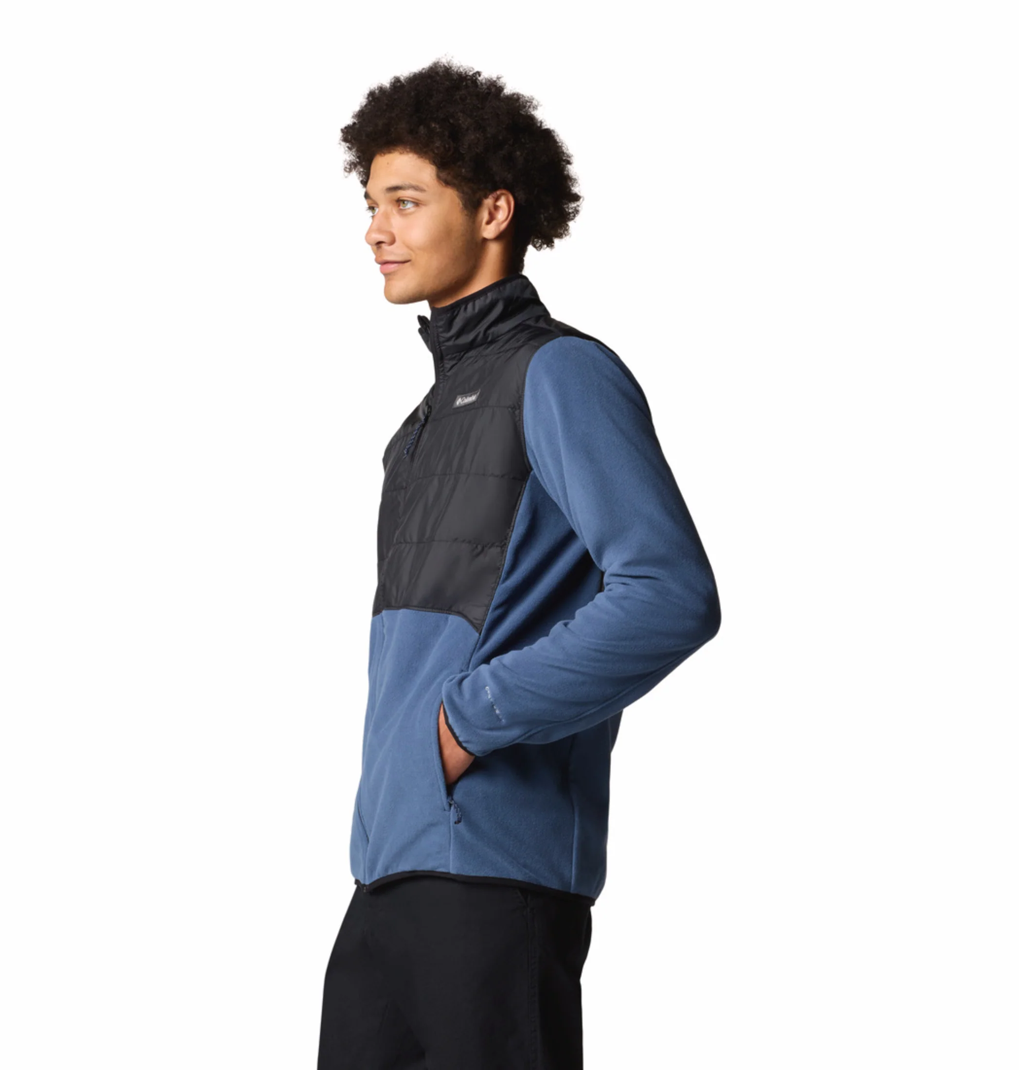 Columbia Men Navy Blue OmniHeat Reflective Basin Butte II Fleece Jacket - Image 5