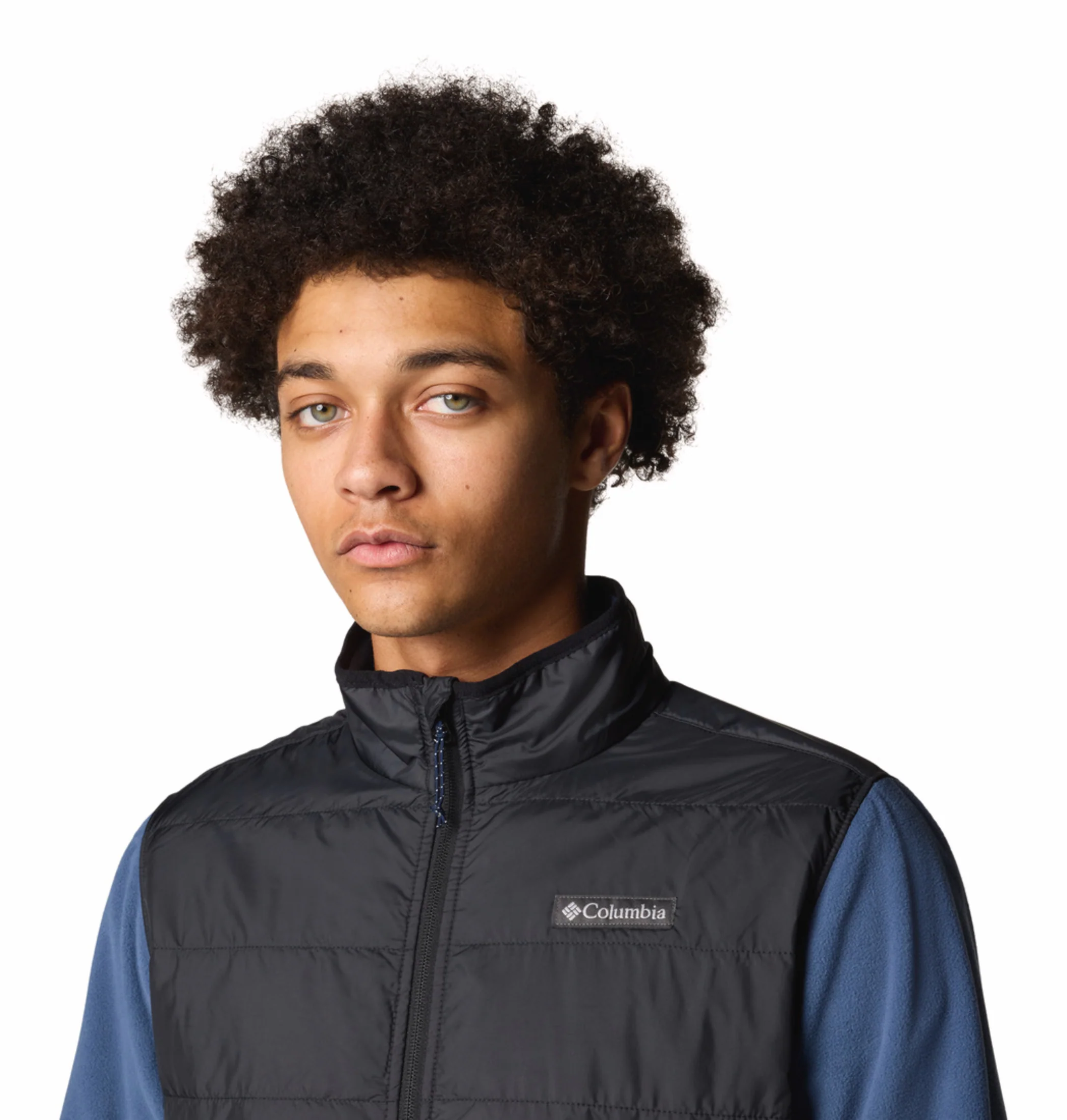 Columbia Men Navy Blue OmniHeat Reflective Basin Butte II Fleece Jacket - Image 8