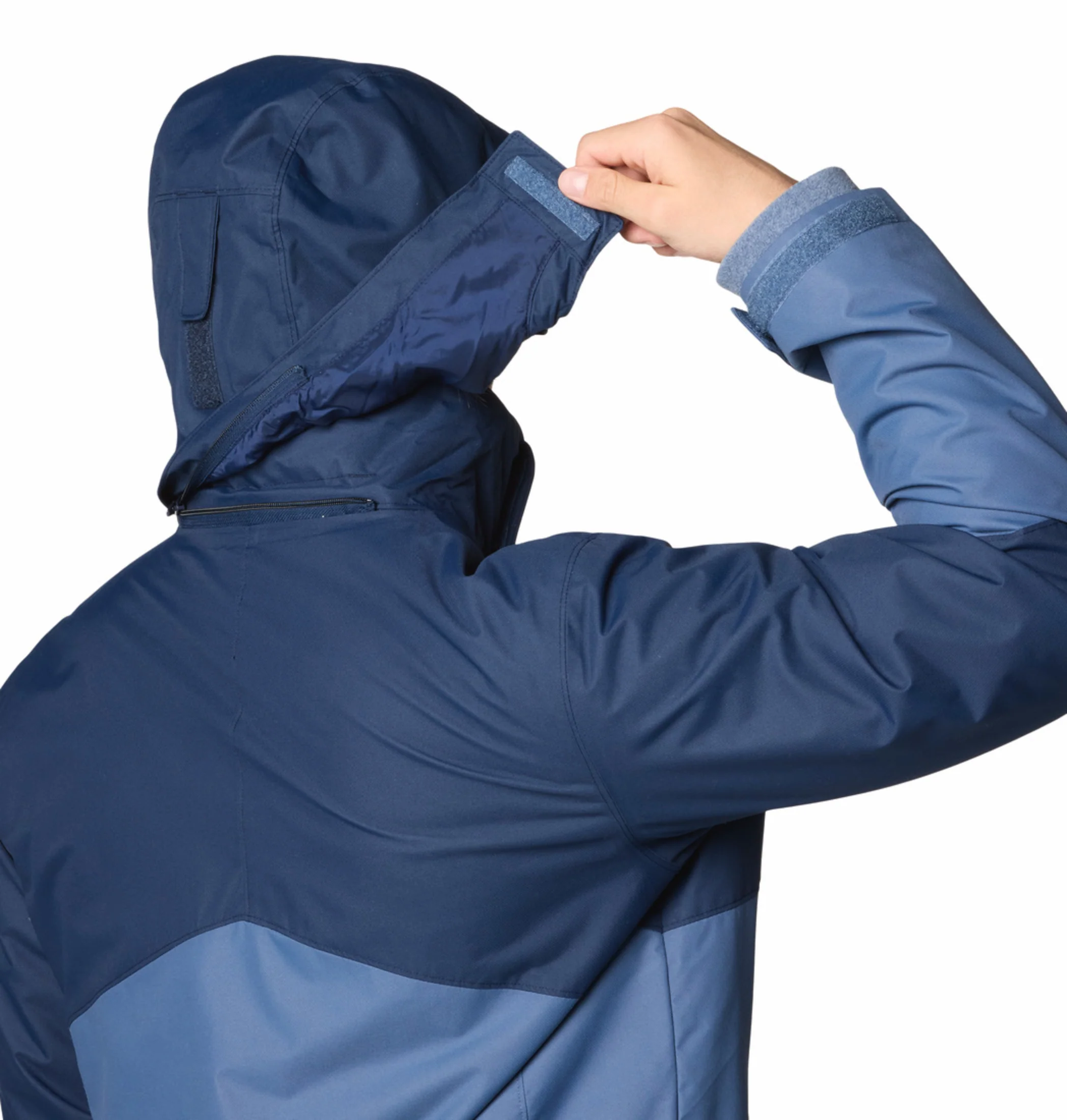 Columbia Men Navy Blue OmniHeat Reflective Bugaboo III Fleece Interchangeable Jacket - Image 11
