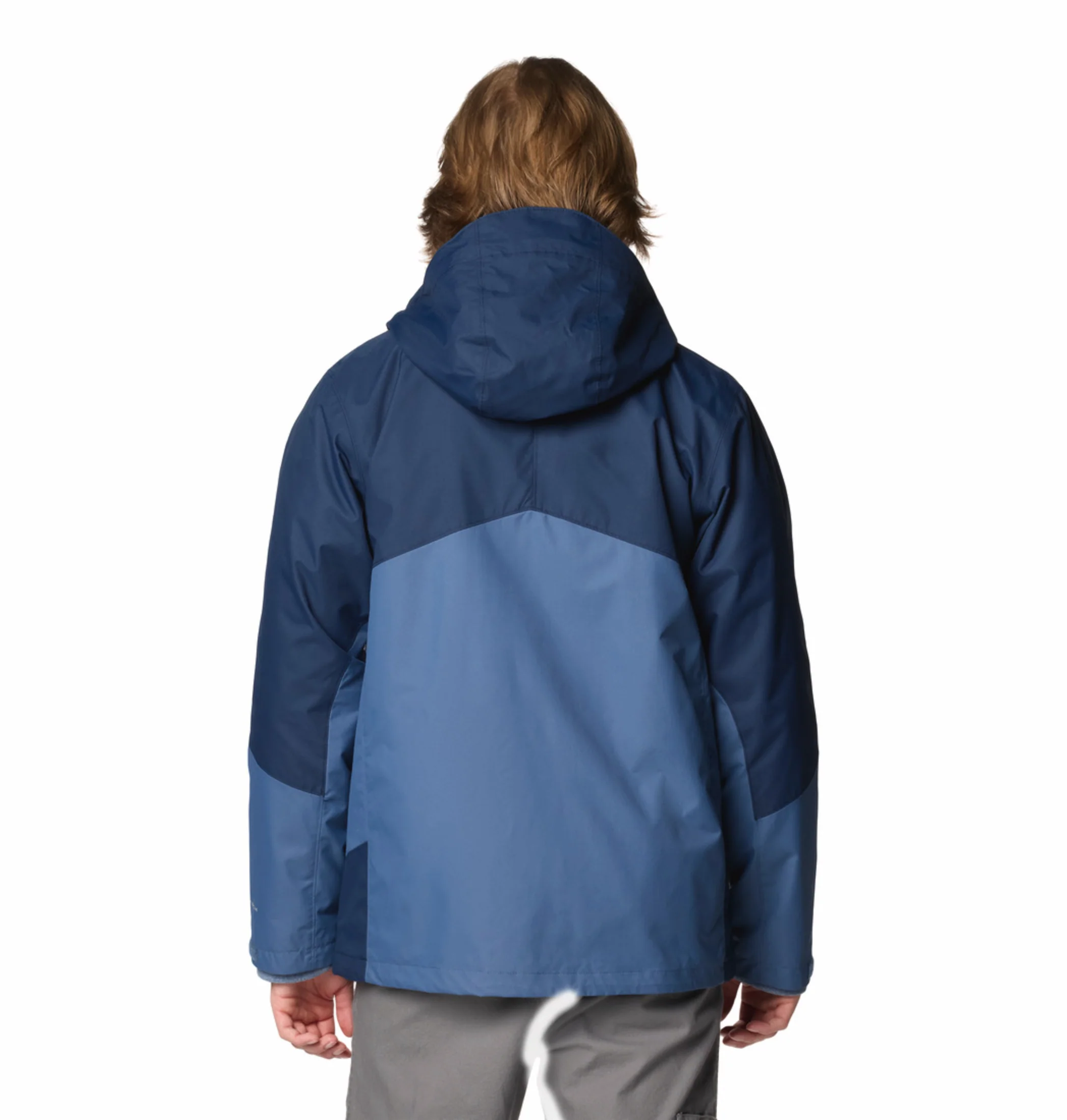 Columbia Men Navy Blue OmniHeat Reflective Bugaboo III Fleece Interchangeable Jacket - Image 4