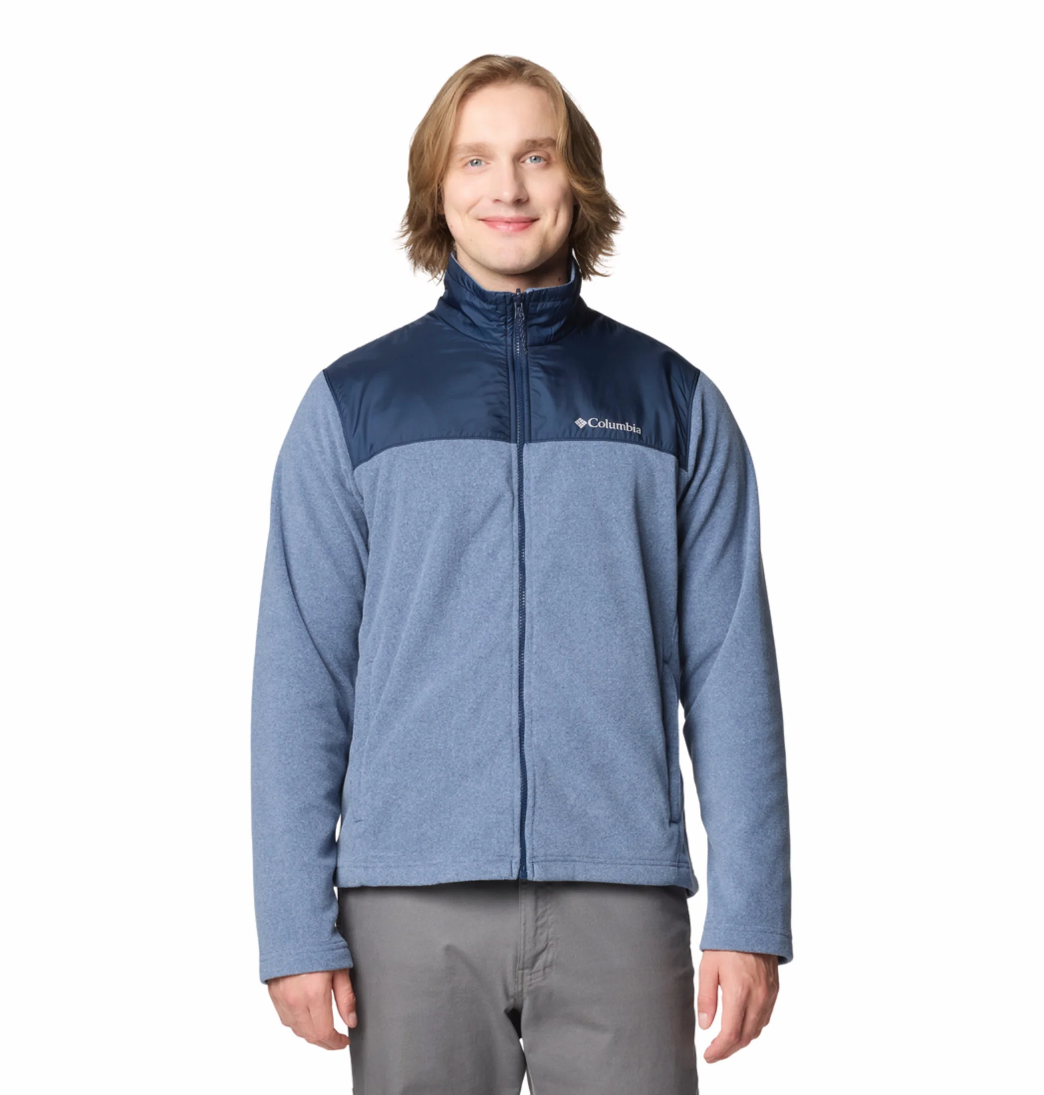 Columbia Men Navy Blue OmniHeat Reflective Bugaboo III Fleece Interchangeable Jacket - Image 7