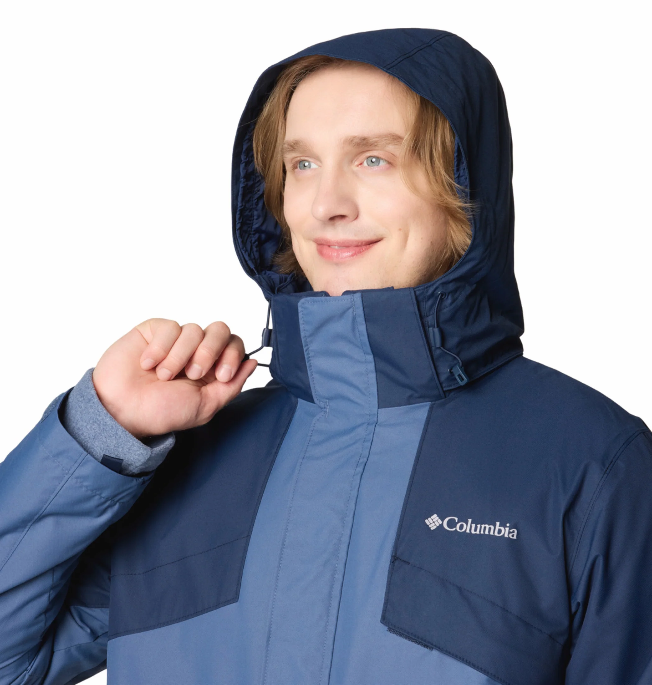 Columbia Men Navy Blue OmniHeat Reflective Bugaboo III Fleece Interchangeable Jacket - Image 8