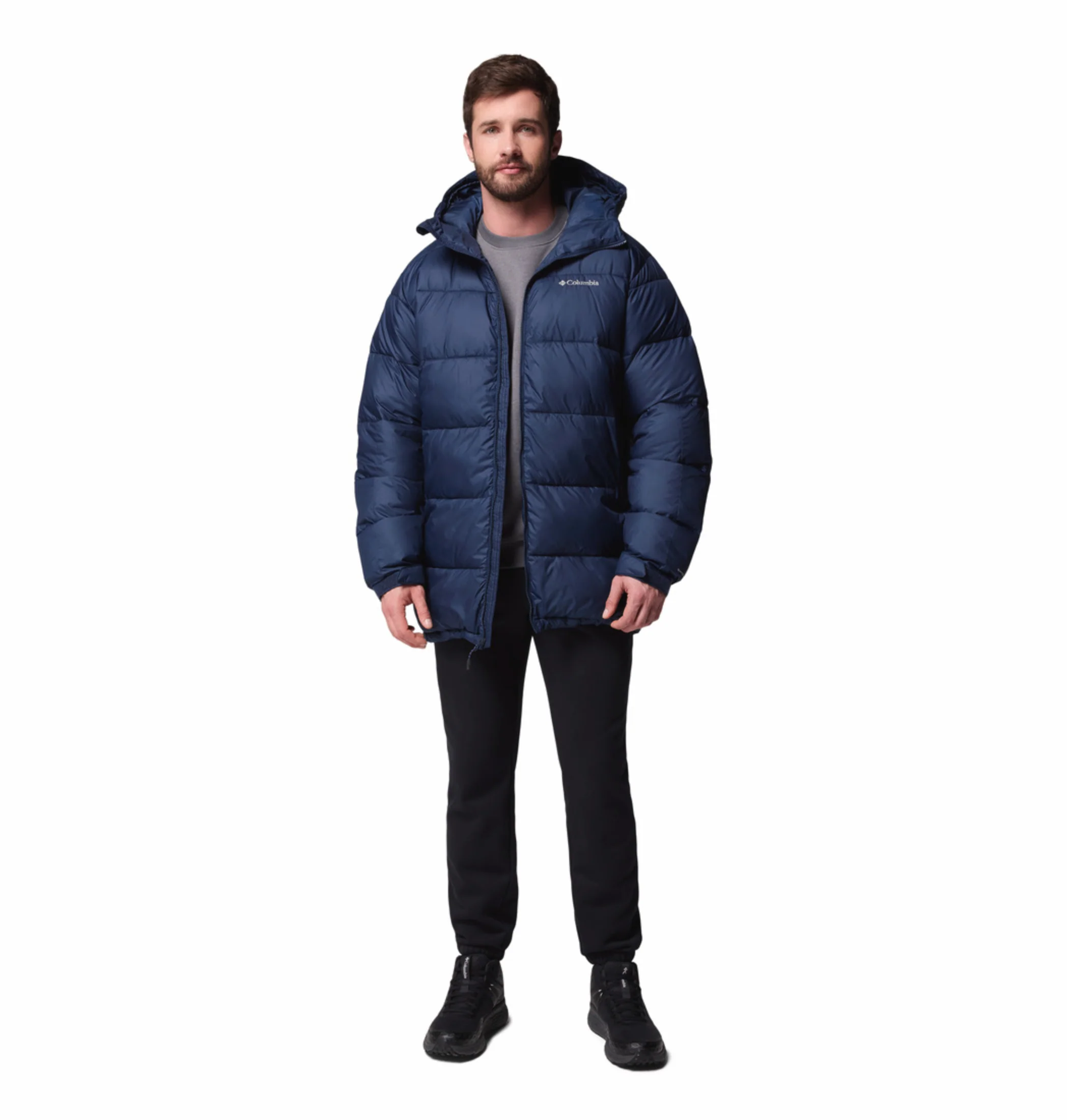 Columbia Men Navy Blue OmniHeat Reflective Pike Lake Parka Jacket - Image 5