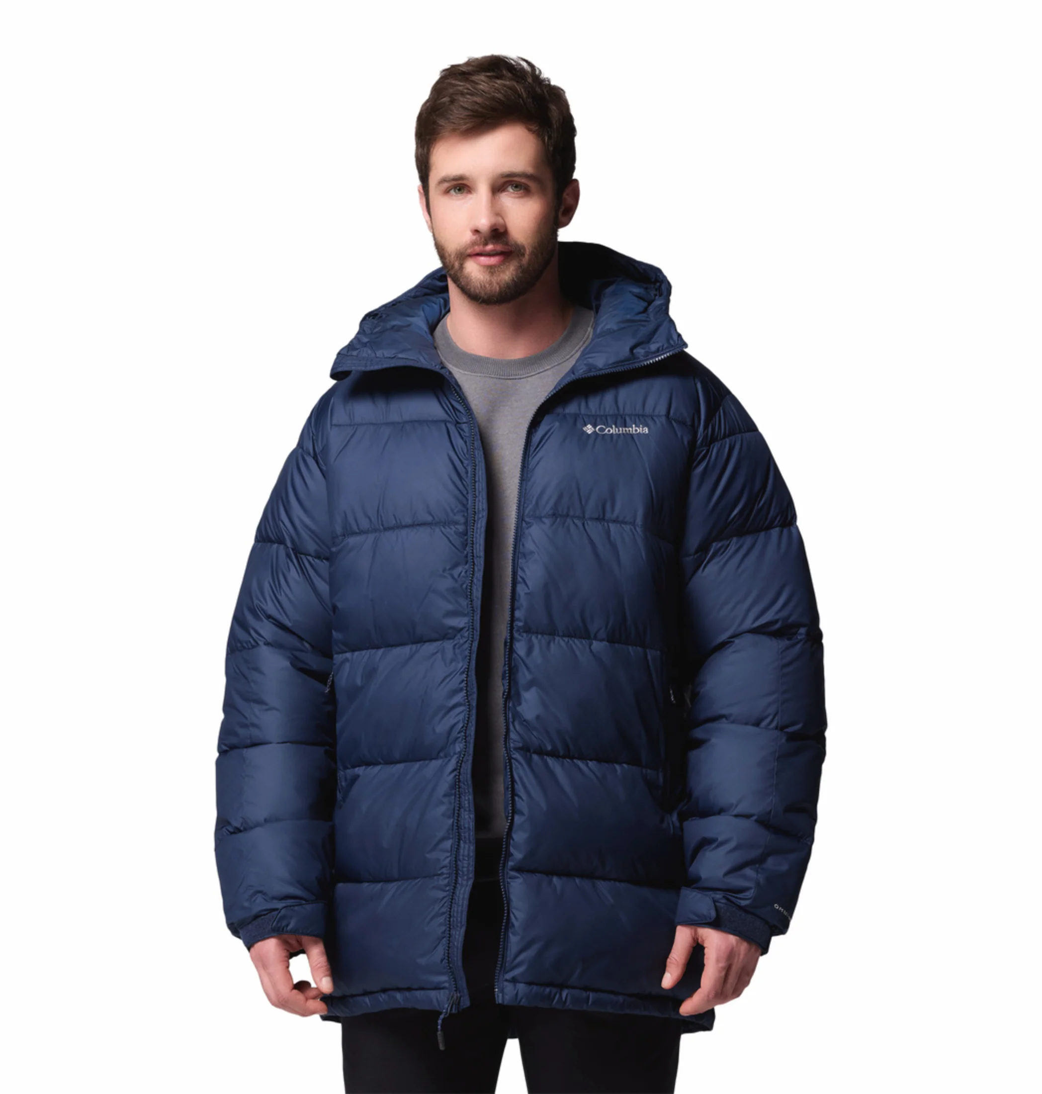 Columbia Men Navy Blue OmniHeat Reflective Pike Lake Parka Jacket - Image 6