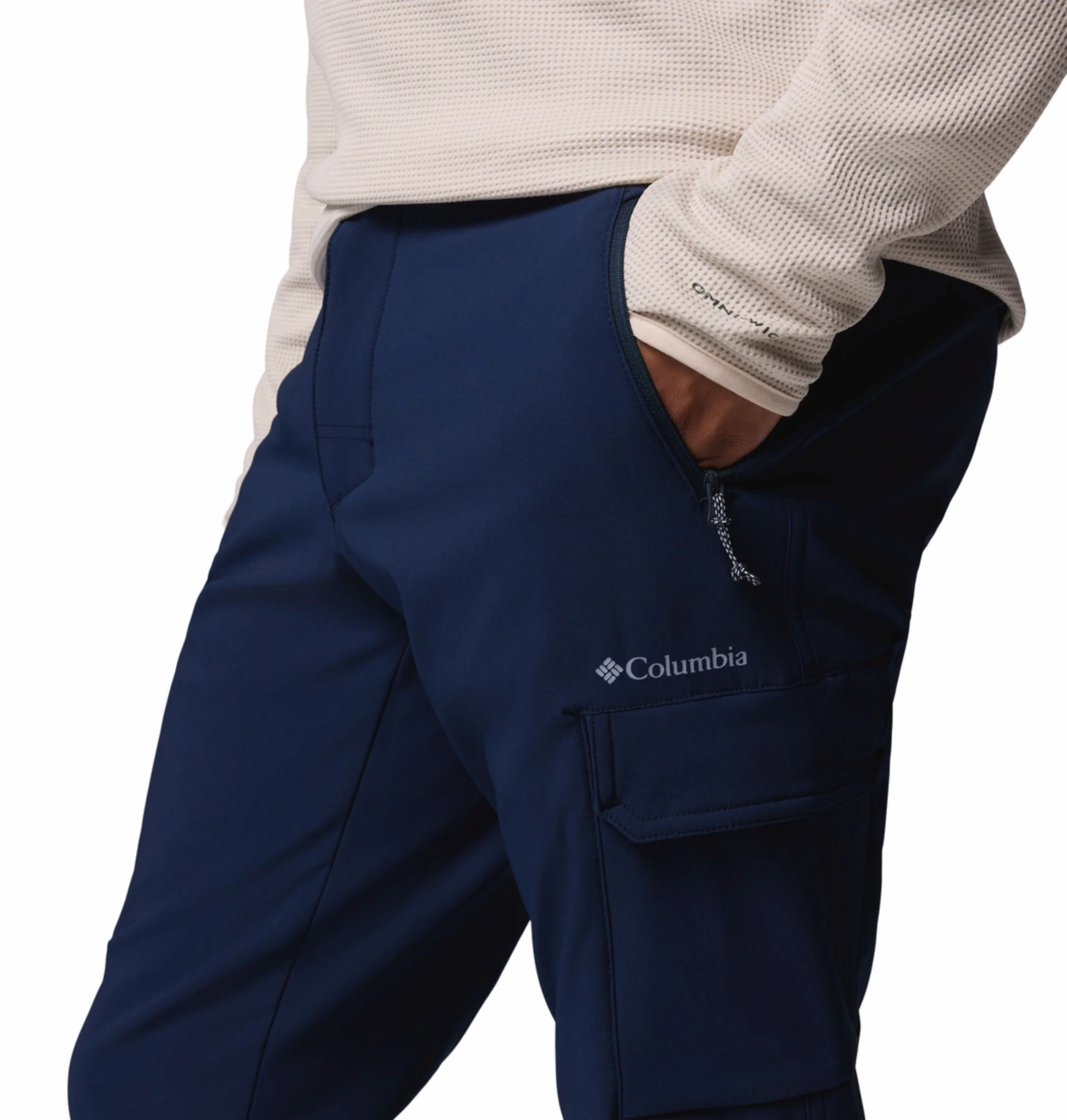 Columbia Men Navy Blue OmniShield Tech Trail Utility Warm Pant - Image 9