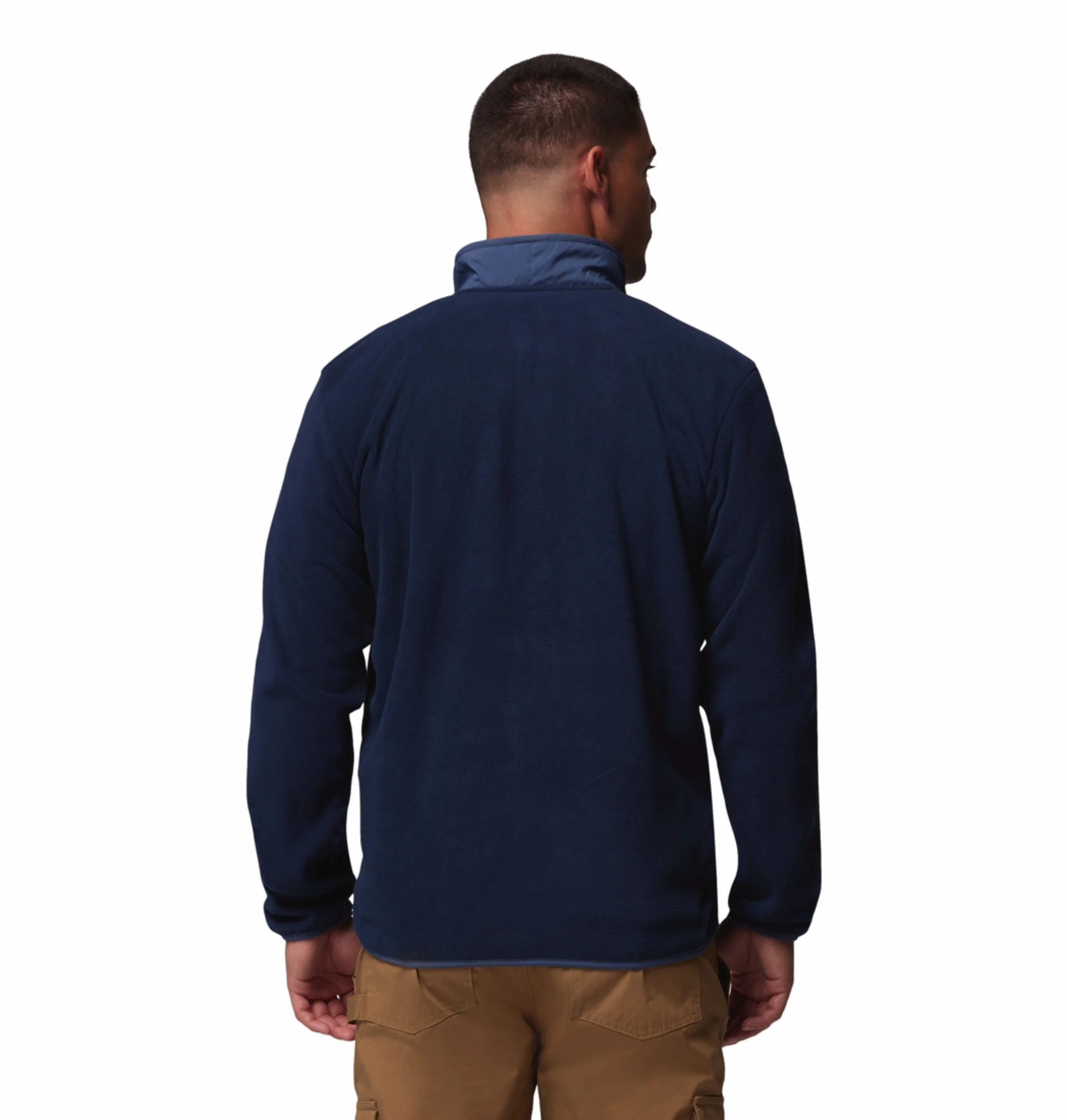 Columbia Men Navy Blue Sequoia Grove Fleece Jacket - Image 4