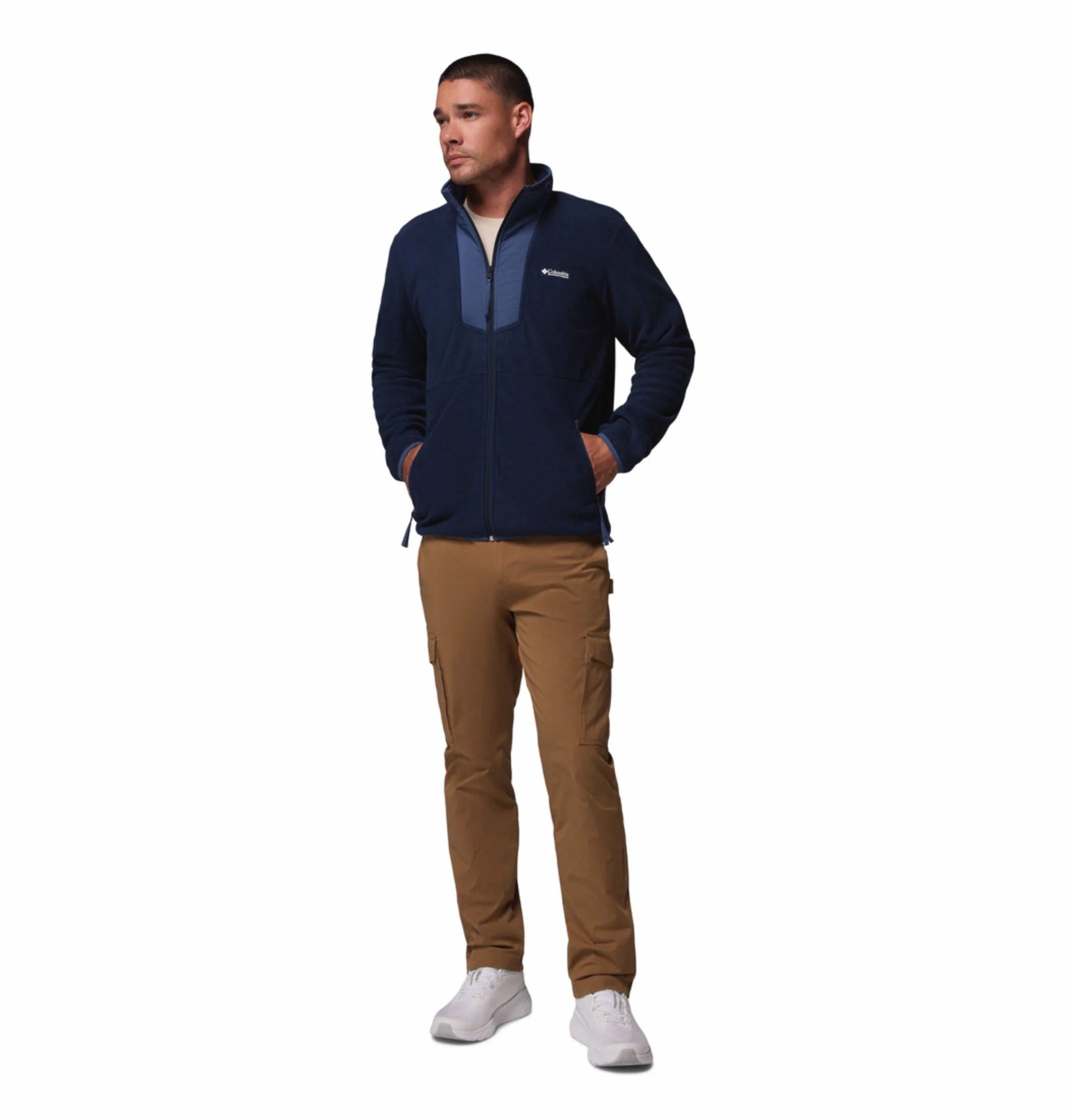 Columbia Men Navy Blue Sequoia Grove Fleece Jacket - Image 6