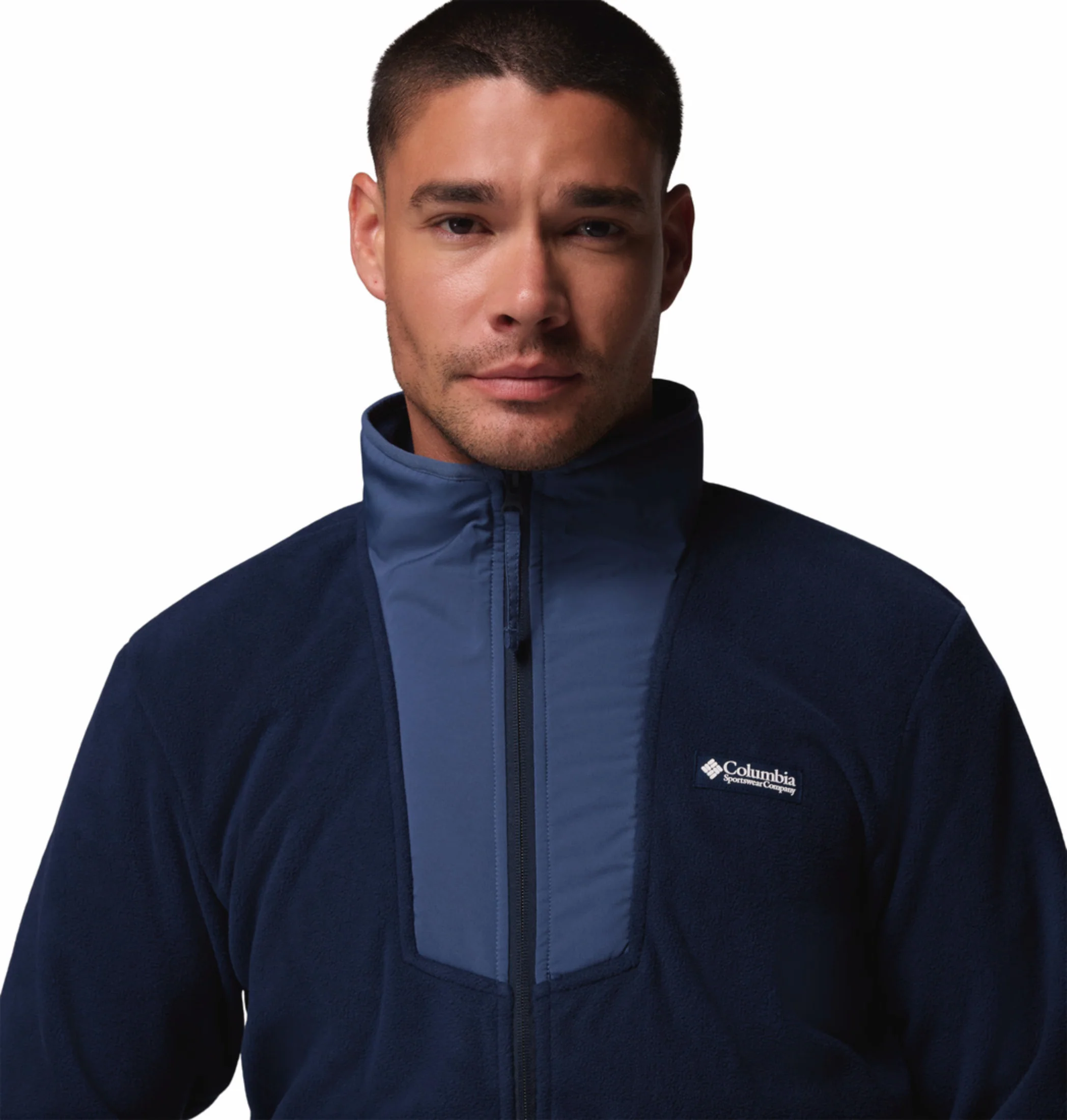 Columbia Men Navy Blue Sequoia Grove Fleece Jacket - Image 8