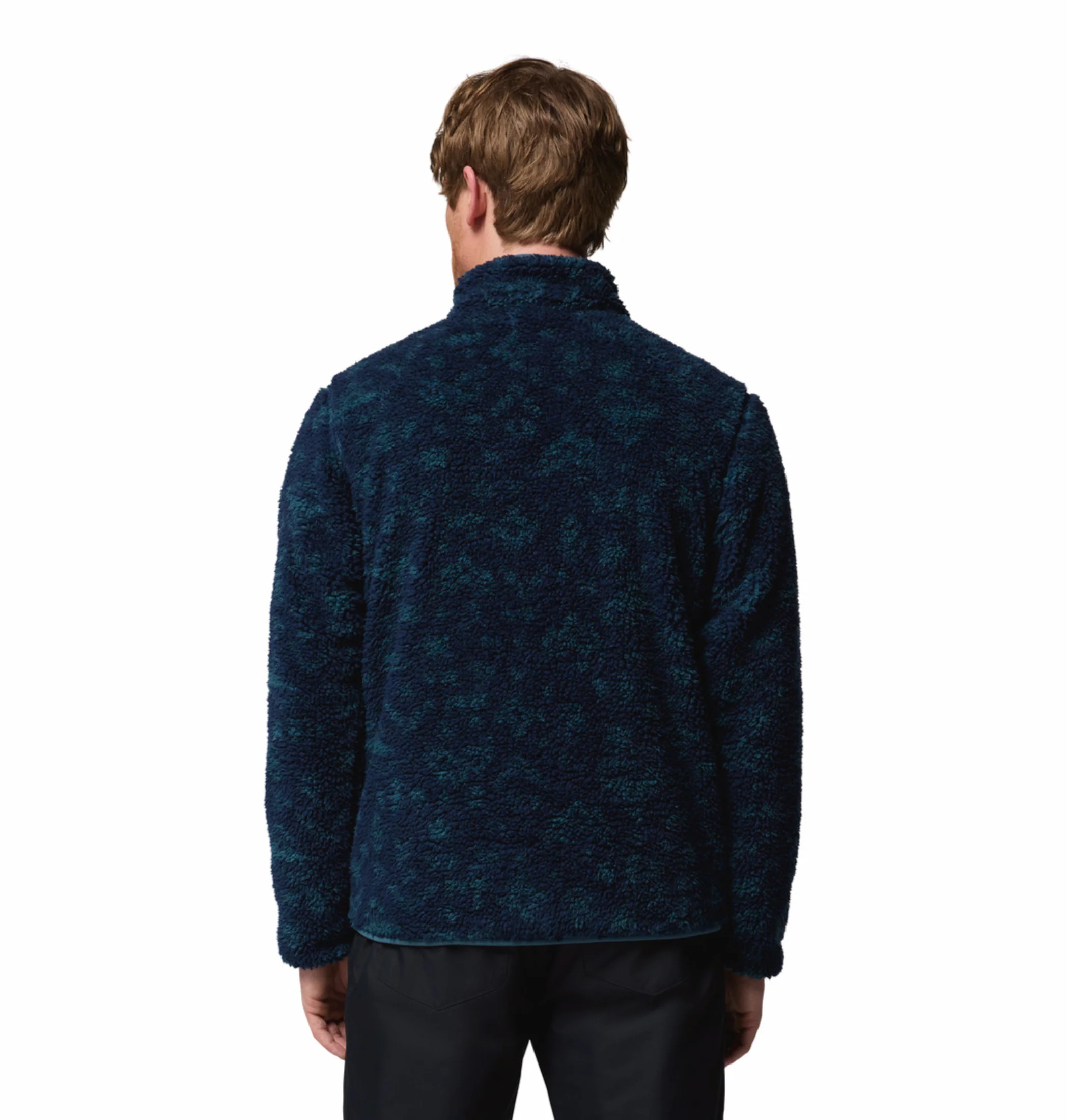 Columbia Men Navy Blue Winter Pass Reversible Fleece Jacket - Image 4