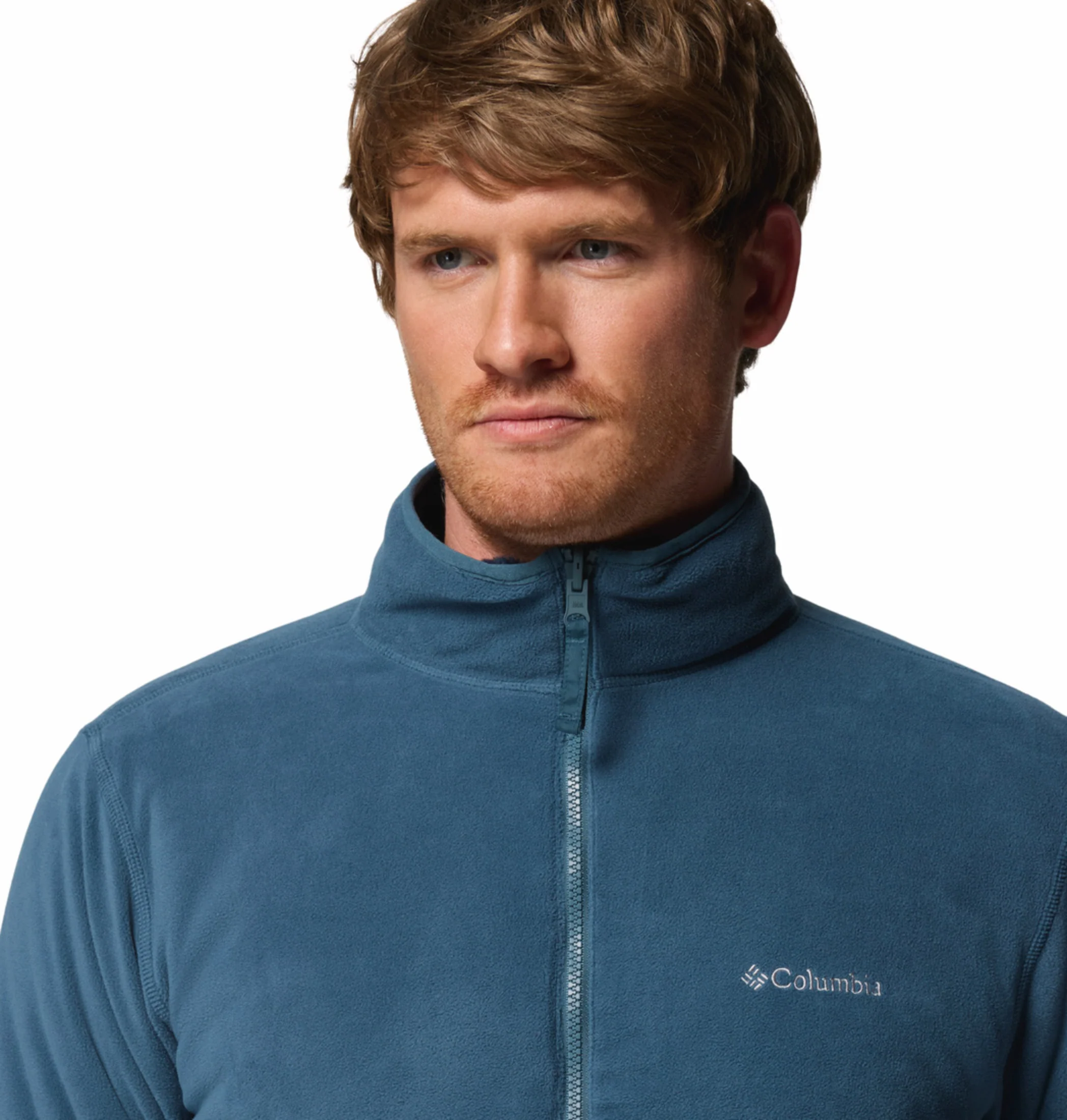 Columbia Men Navy Blue Winter Pass Reversible Fleece Jacket - Image 8