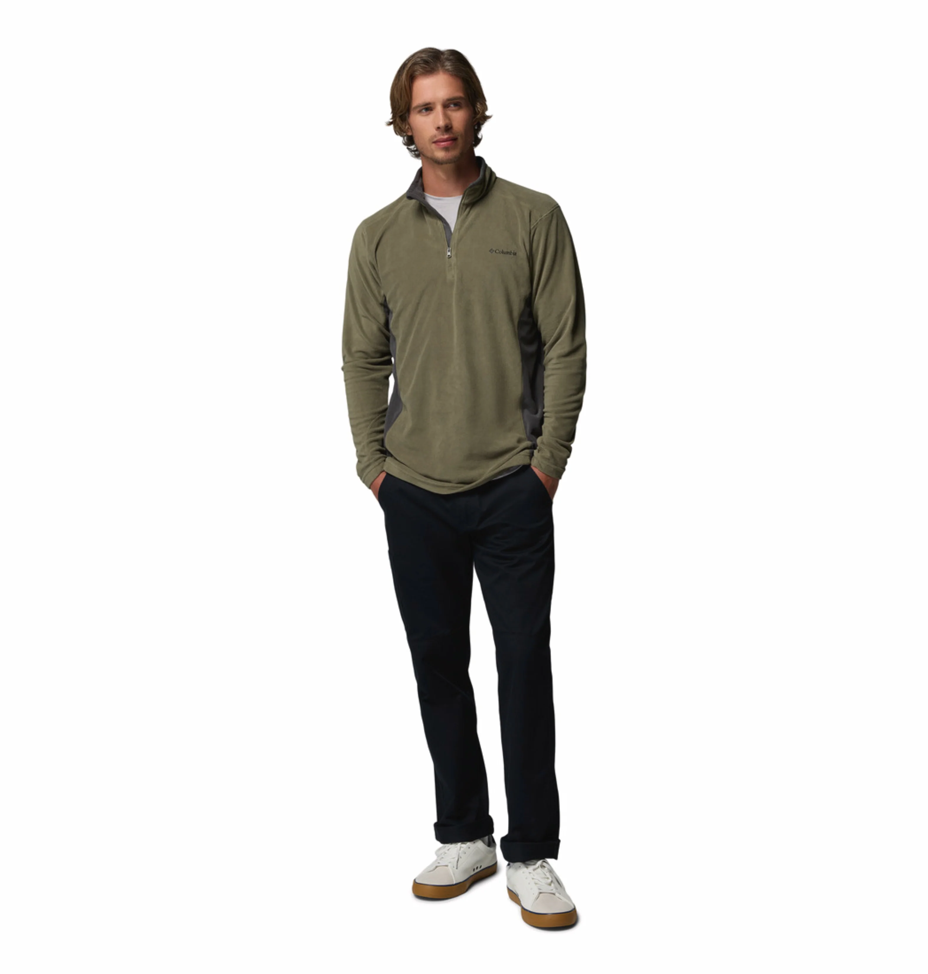 Columbia Men Olive Green Klamath Range II Pullover - Image 6