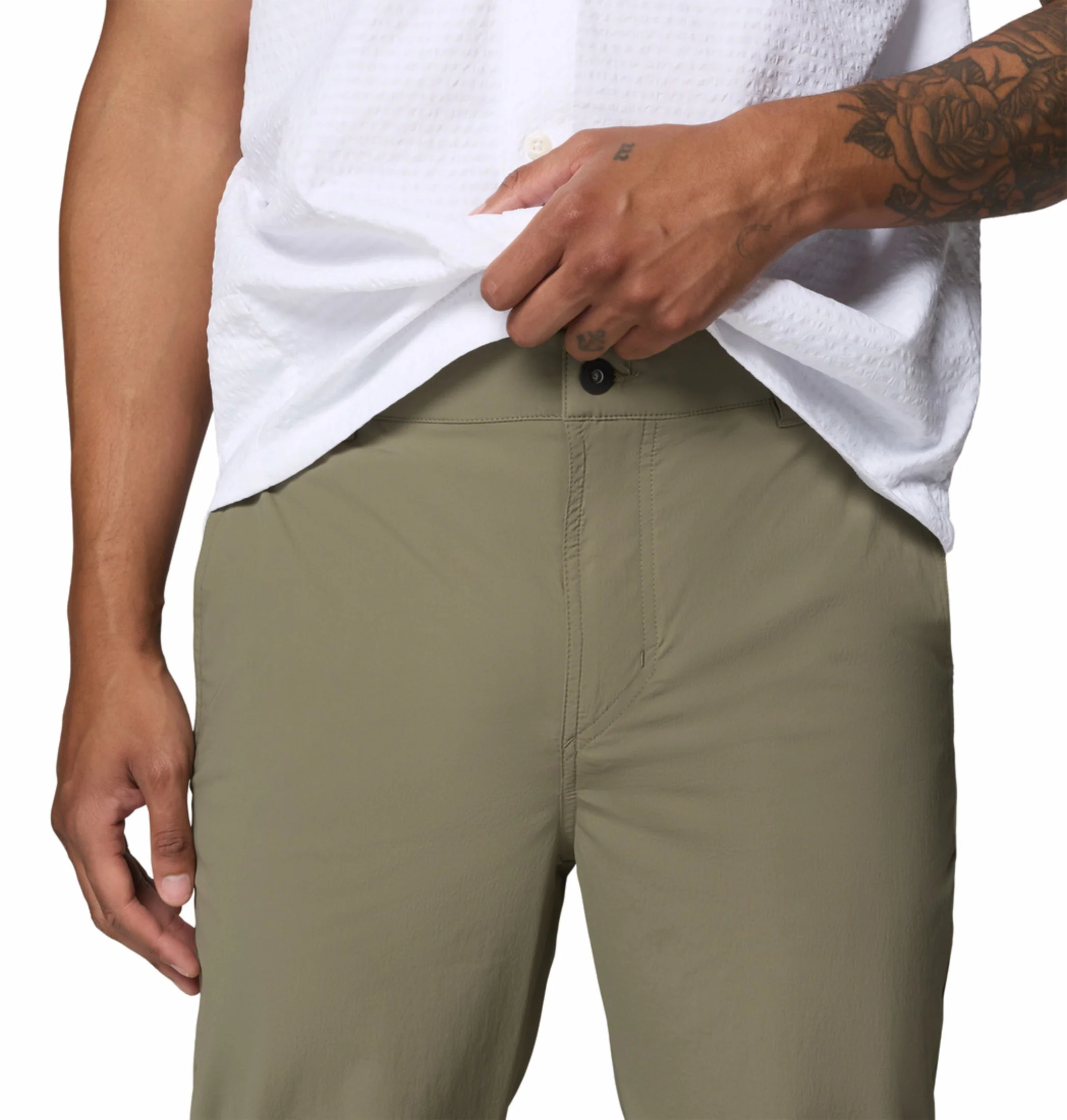 Columbia Men Olive Green Omni-Freeze ROC Lite Chino Pant - Image 7
