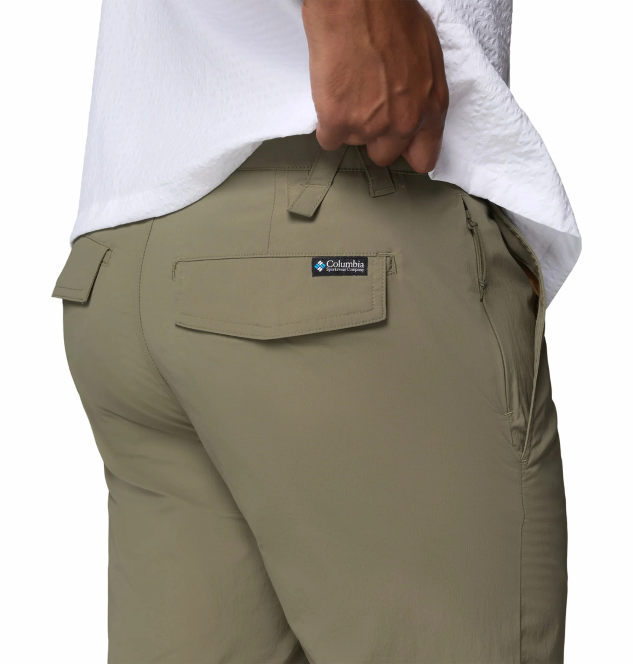 Columbia Men Olive Green Omni-Freeze ROC Lite Chino Pant - Image 9