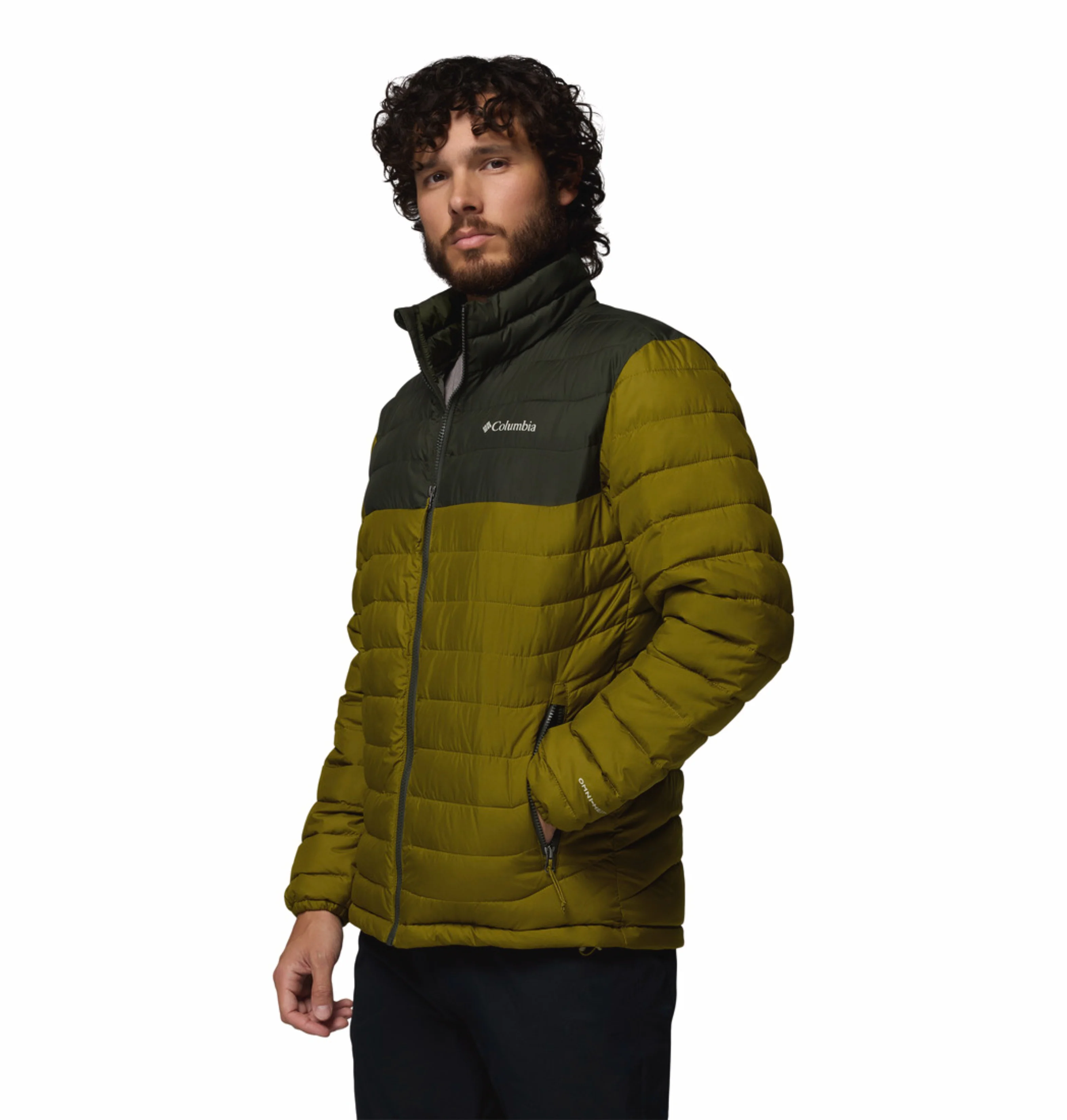 Columbia Men Olive Green Omni-Heat Powder Lite II Synthetic Down Jacket - Image 10
