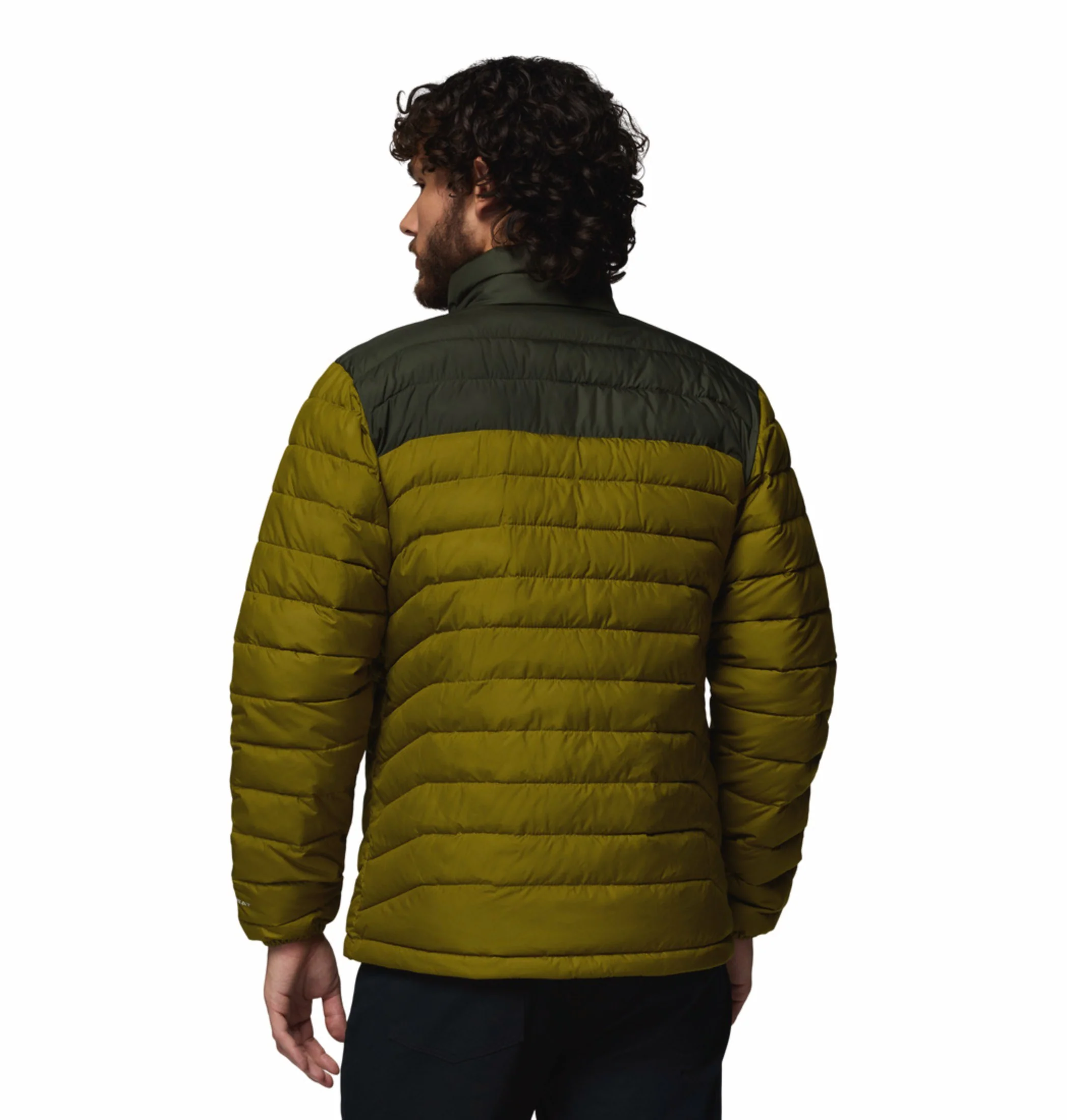 Columbia Men Olive Green Omni-Heat Powder Lite II Synthetic Down Jacket - Image 4