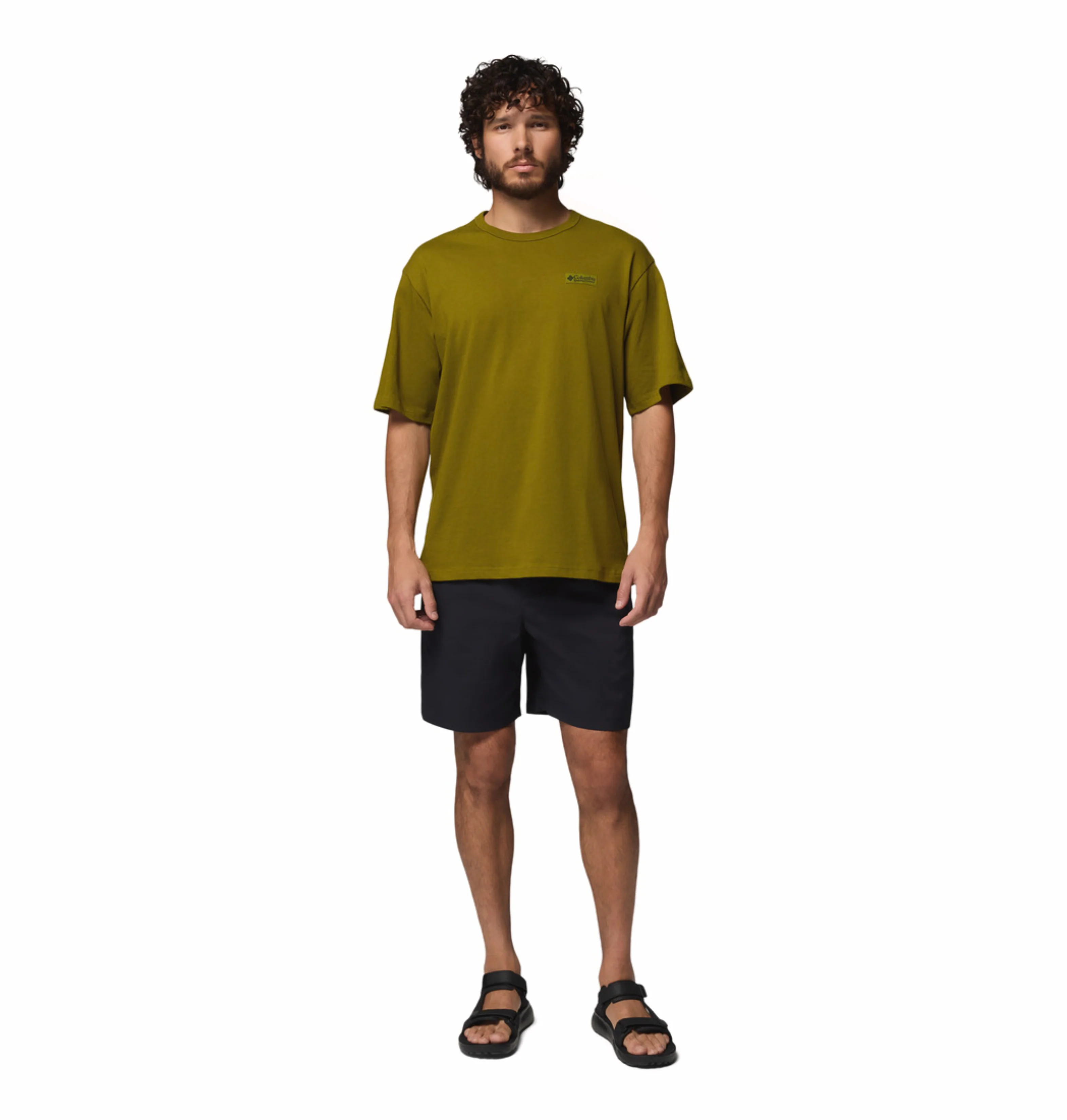Columbia Men Olive Green Omni-Shade CSC Iconic Tshirt - Image 6