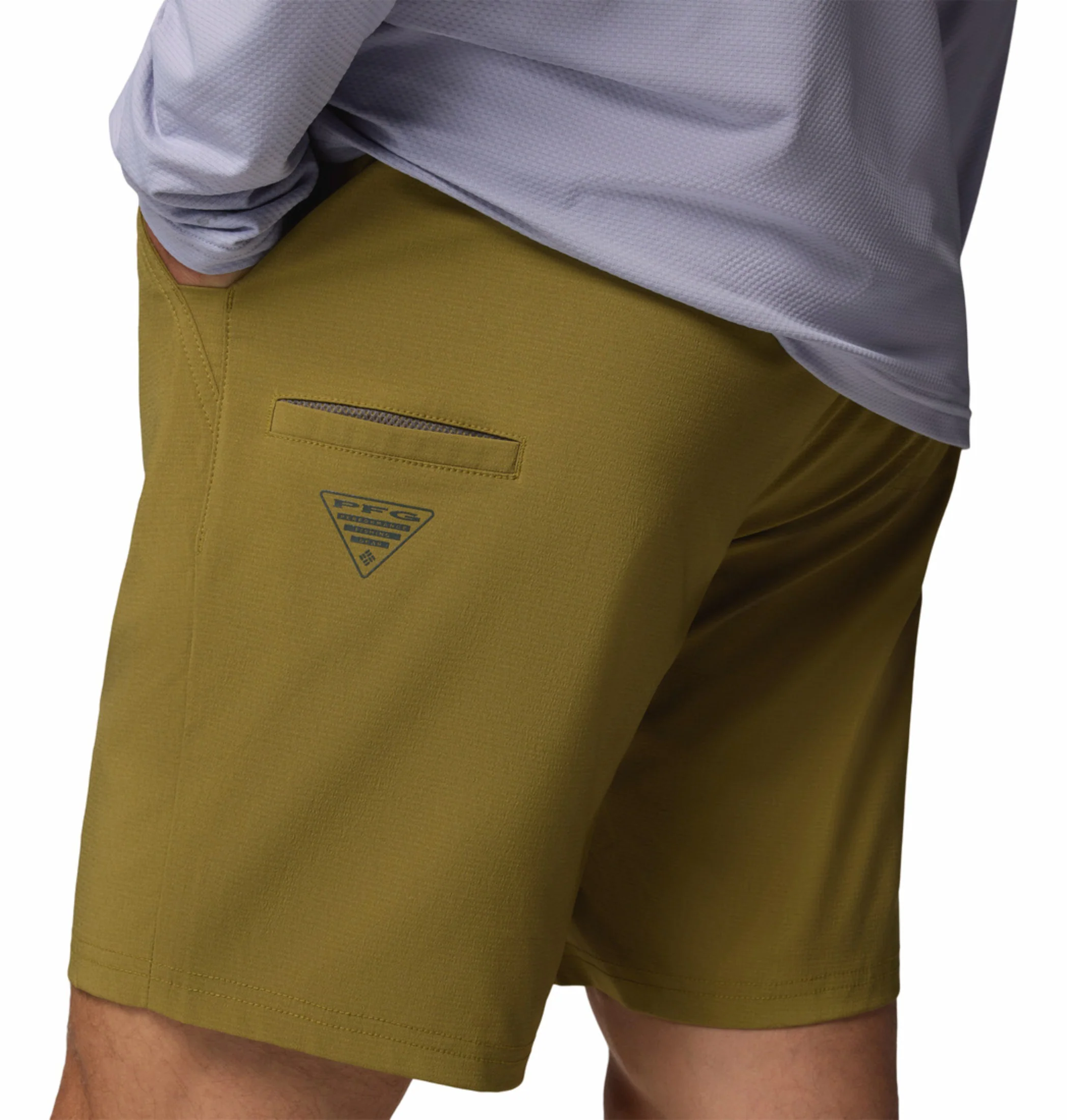 Columbia Men Olive Green Omni-Shade PFG Uncharted Short - Image 9