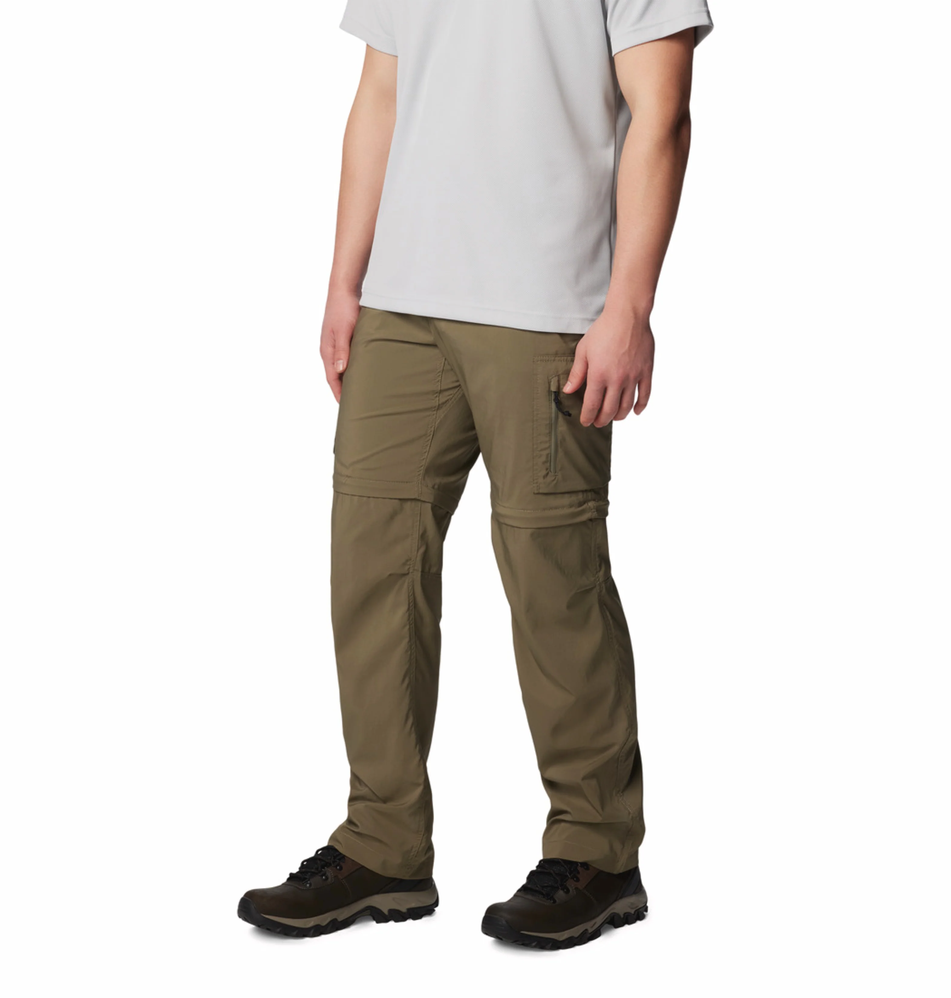 Columbia Men Olive Green Omni-Shade Silver Ridge Utility Convertible Pant - Image 5