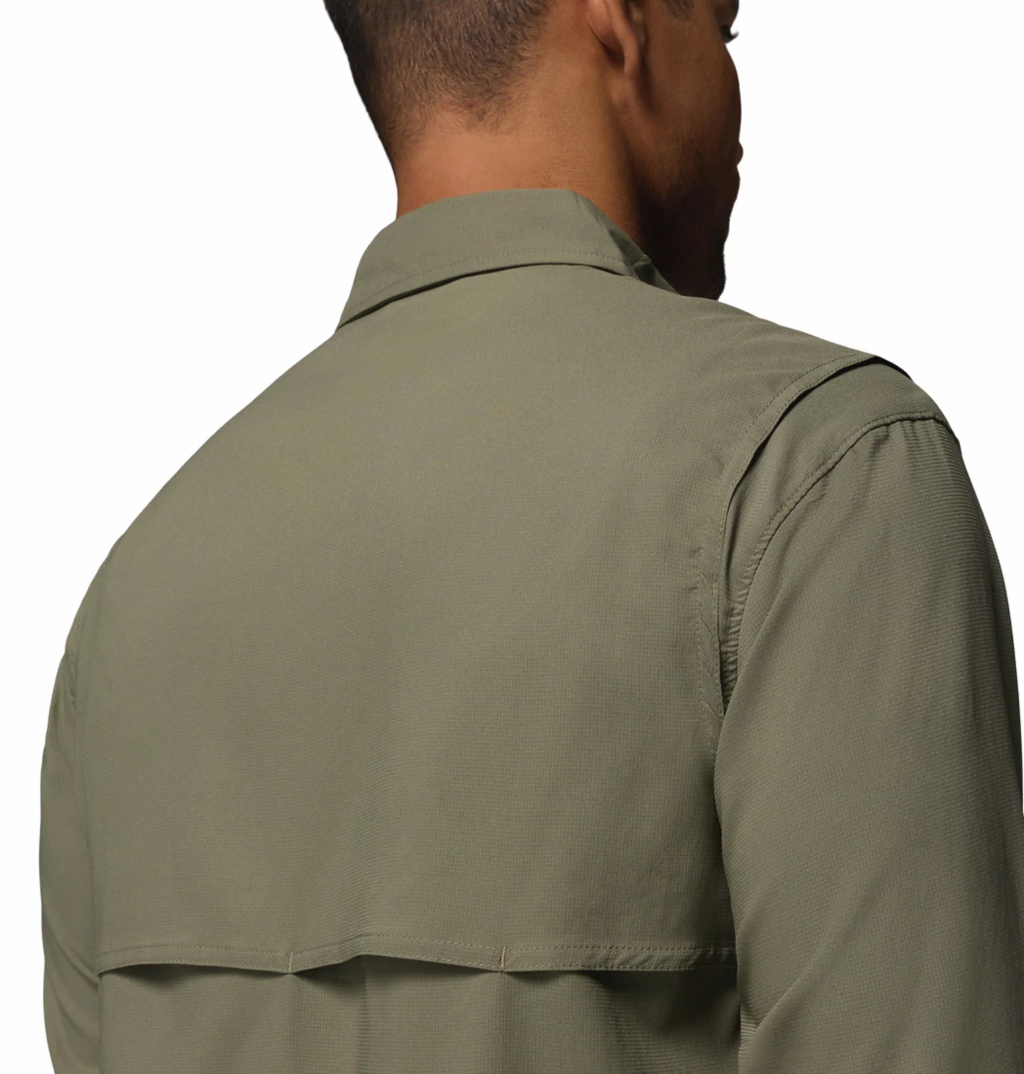 Columbia Men Olive Green Omni-Shade Silver Ridge Utility II Long Sleeve Shirt - Image 12