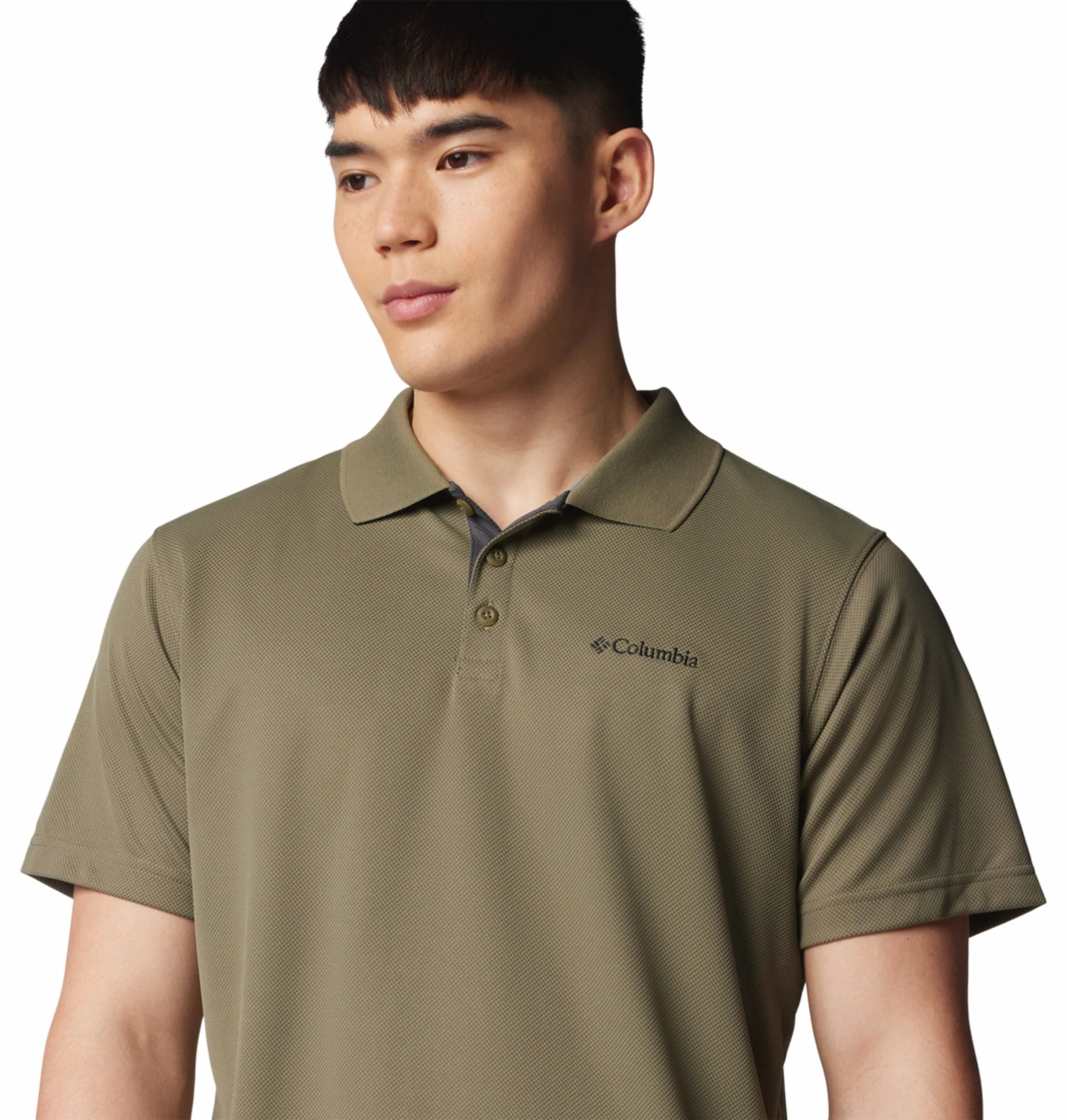 Columbia Men Olive Green Omni-Shade Utilizer Polo Tshirt - Image 6