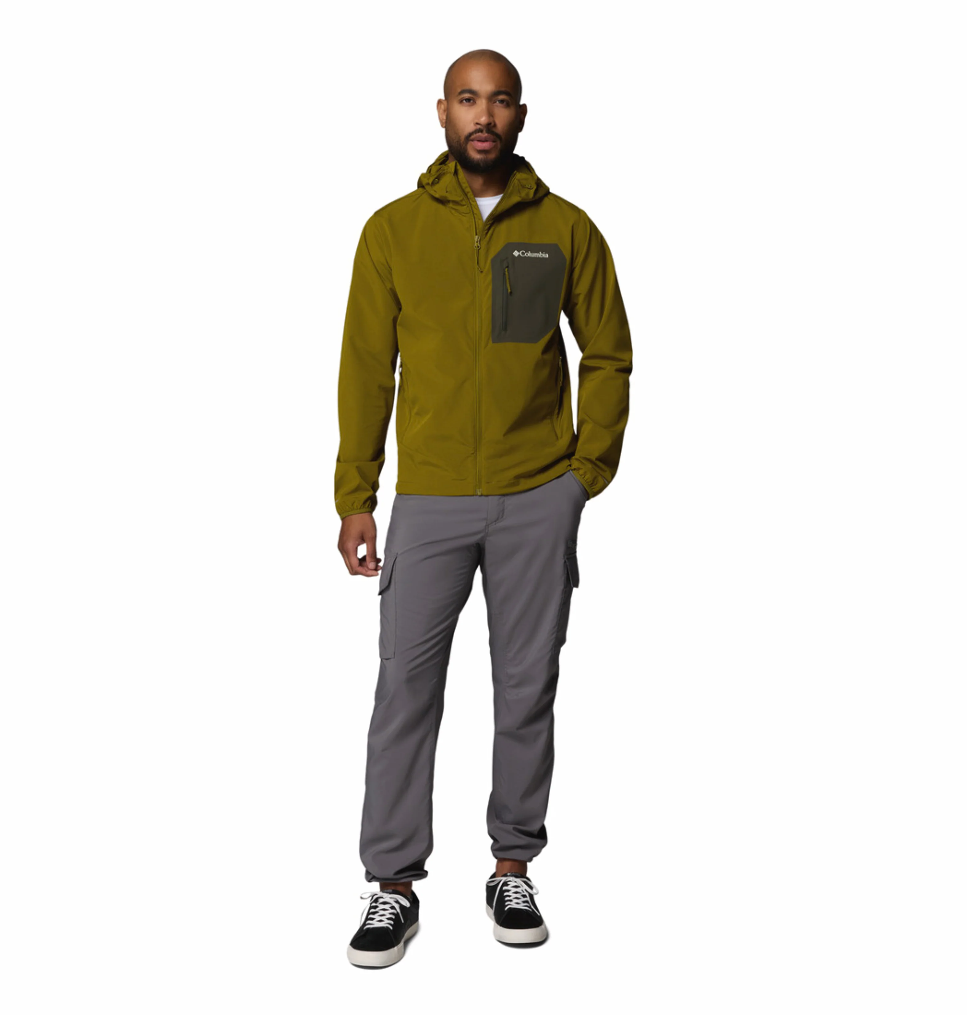 Columbia Men Olive Green Omni-Shield Tall Heights III Soft Shell Jacket - Image 6