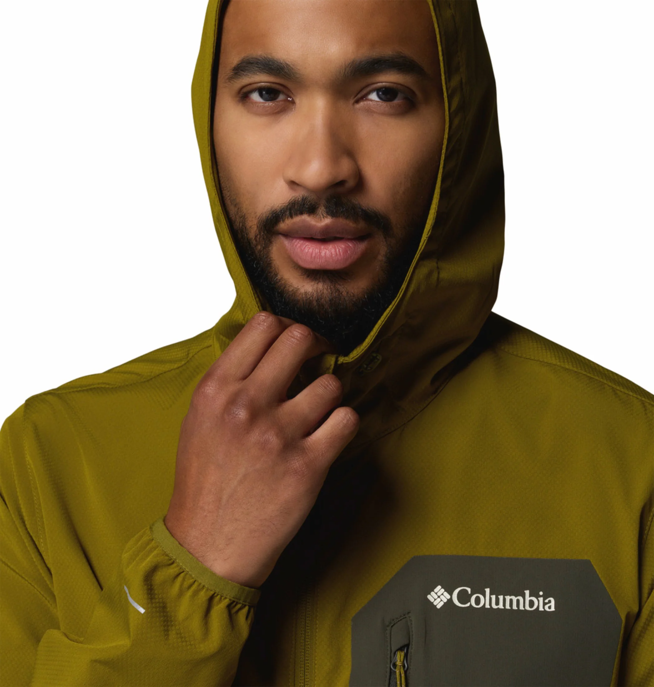 Columbia Men Olive Green Omni-Shield Tall Heights III Soft Shell Jacket - Image 8
