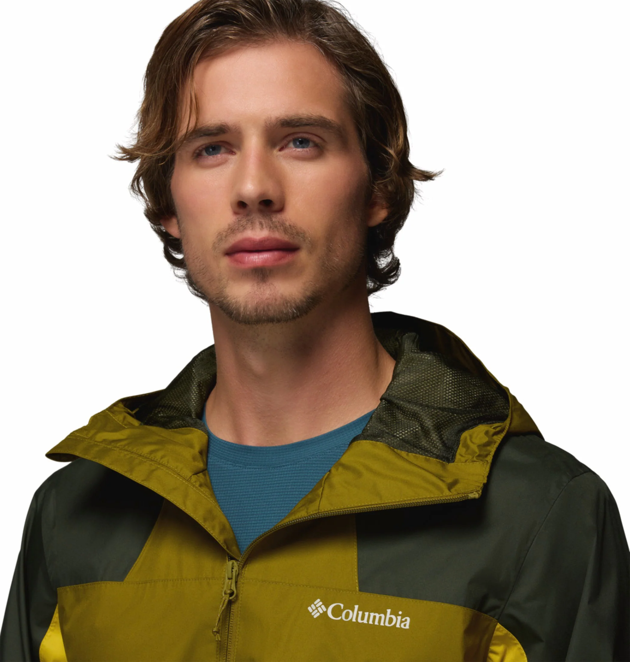 Columbia Men Olive Green Omni-Tech Inner Limits III Rain Jacket - Image 9