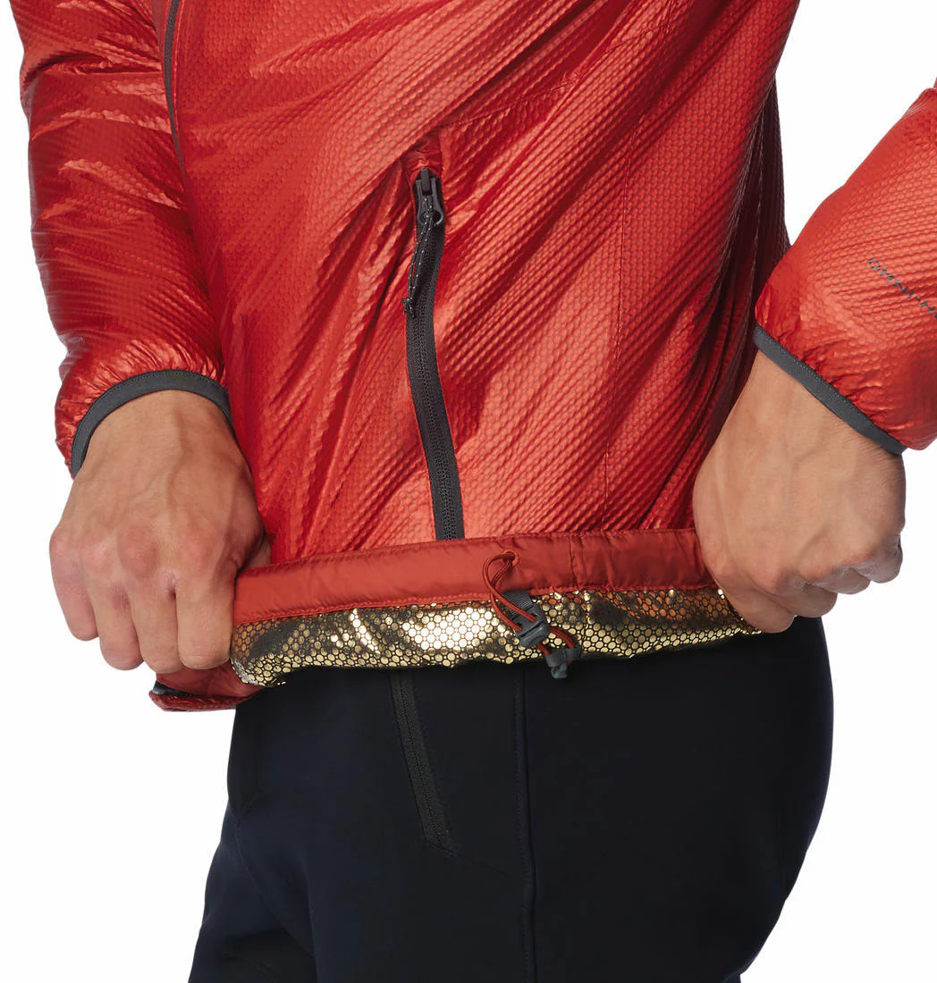 Columbia Men Orange Arch Rock Double Wall Elite Hooded Jacket - Image 3