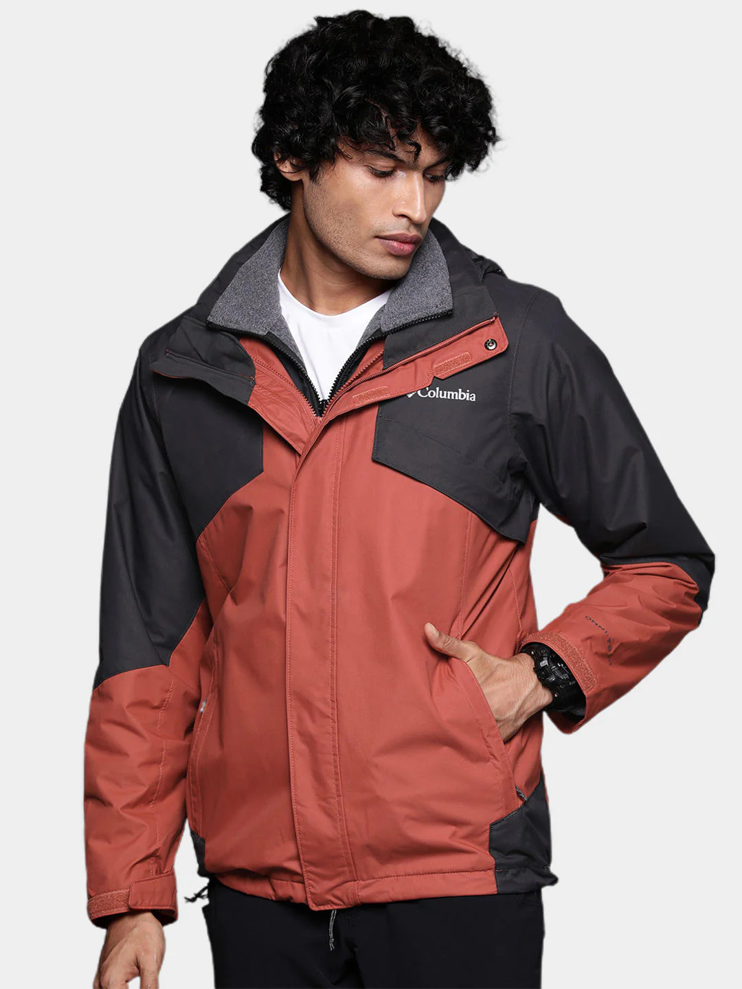 Columbia Men Orange Bugaboo II Fleece Interchange Jacket - Image 11