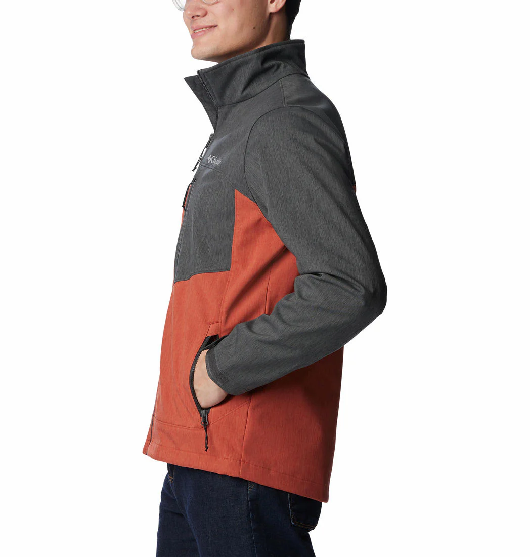Columbia Men Orange Cruiser Valley Softshell Jacket - Image 4