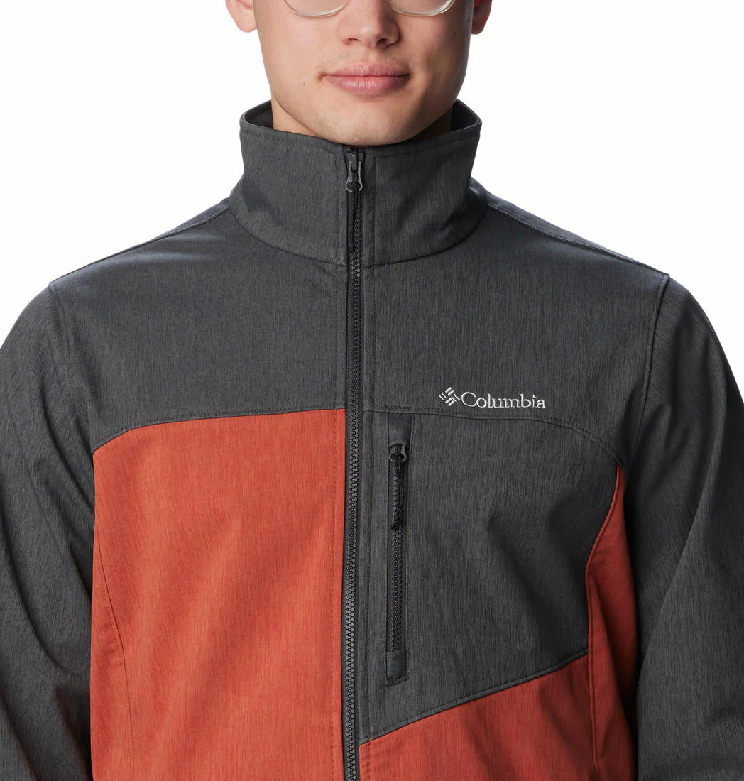 Columbia Men Orange Cruiser Valley Softshell Jacket - Image 5