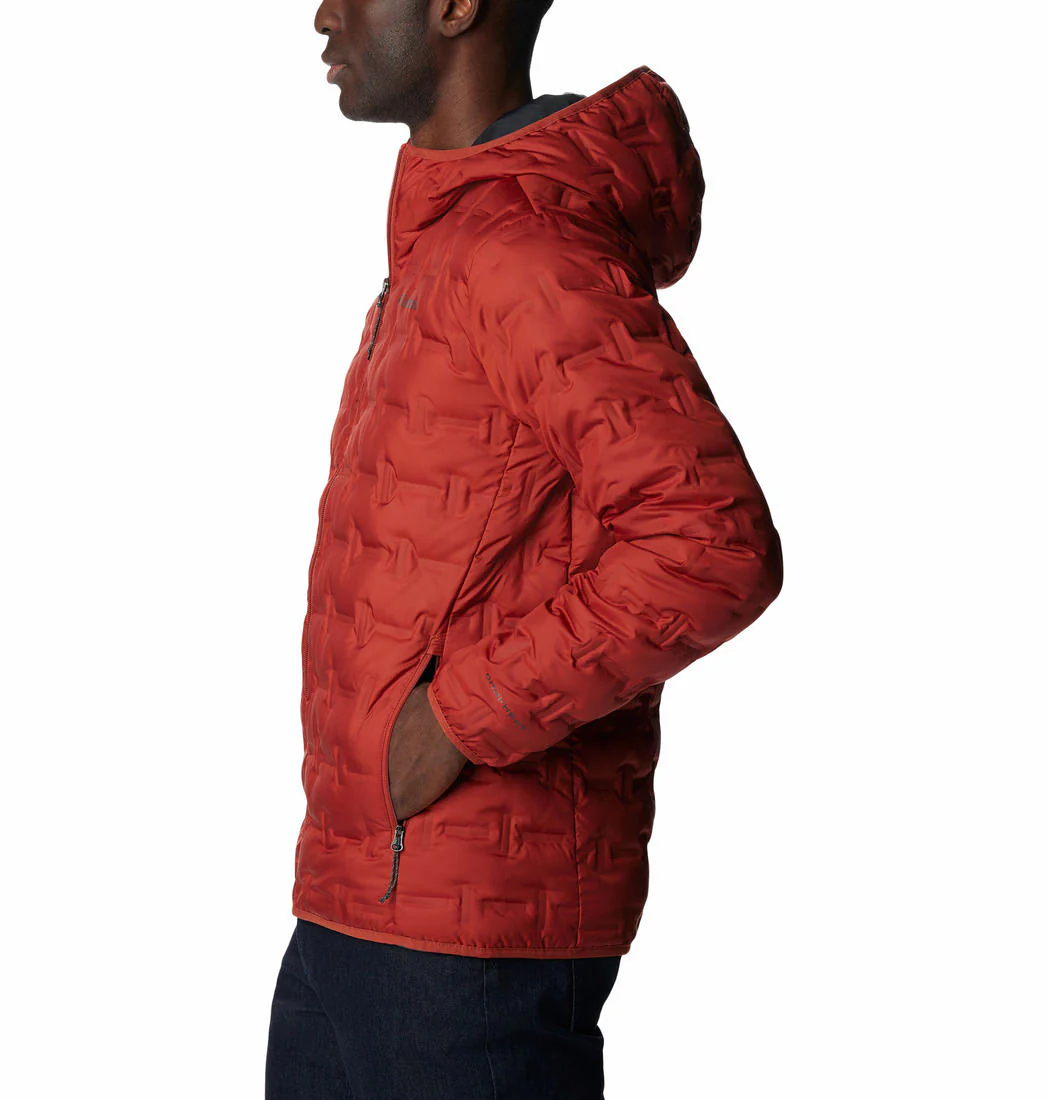Columbia Men Red Delta Ridge Down Hooded Jacket - Image 2