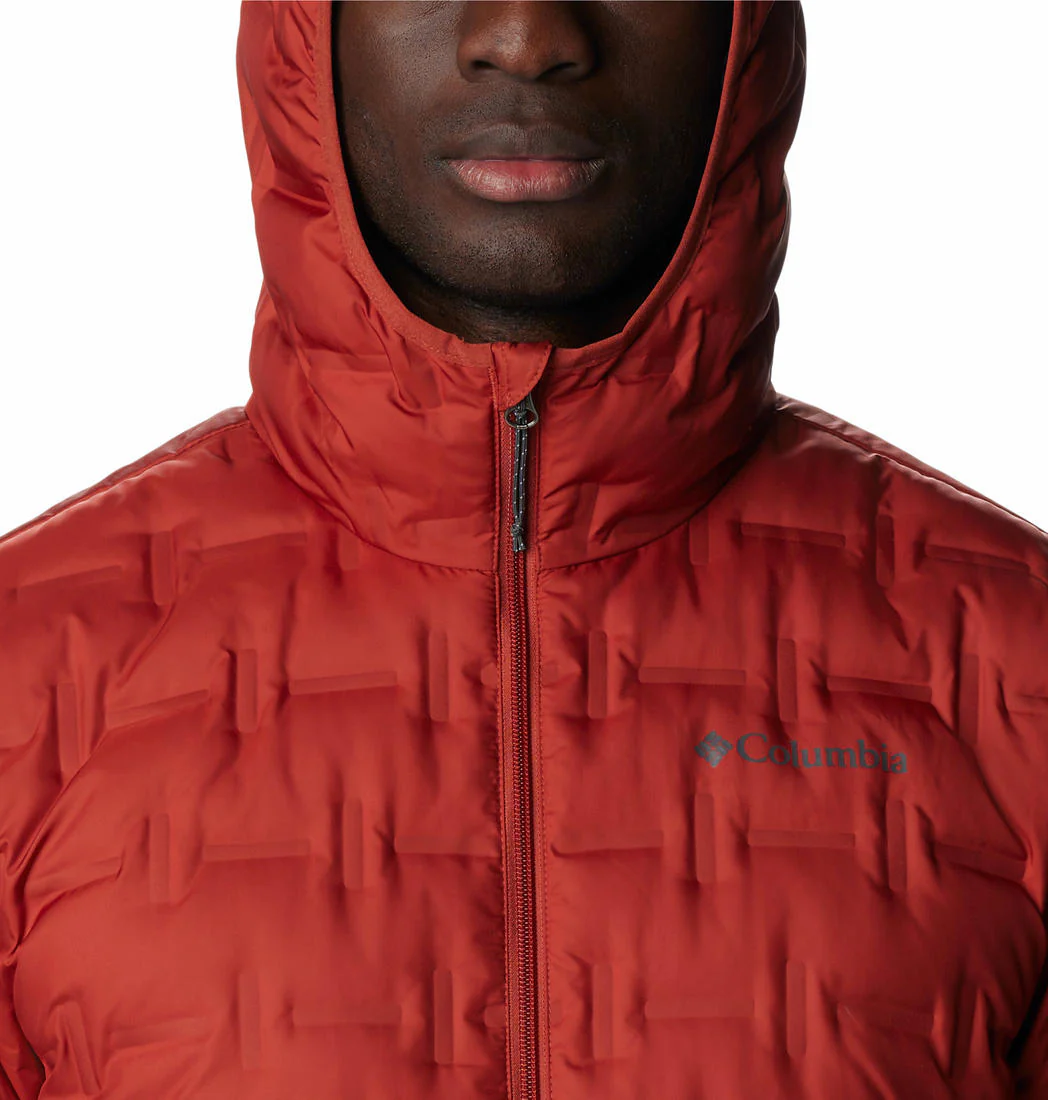 Columbia Men Red Delta Ridge Down Hooded Jacket - Image 3