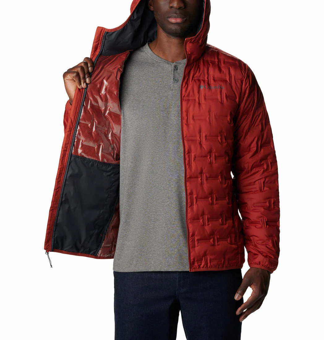 Columbia Men Red Delta Ridge Down Hooded Jacket - Image 4