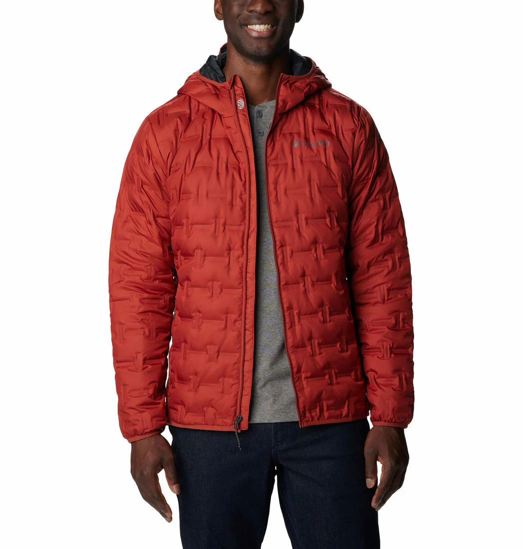 Columbia Men Red Delta Ridge Down Hooded Jacket - Image 5
