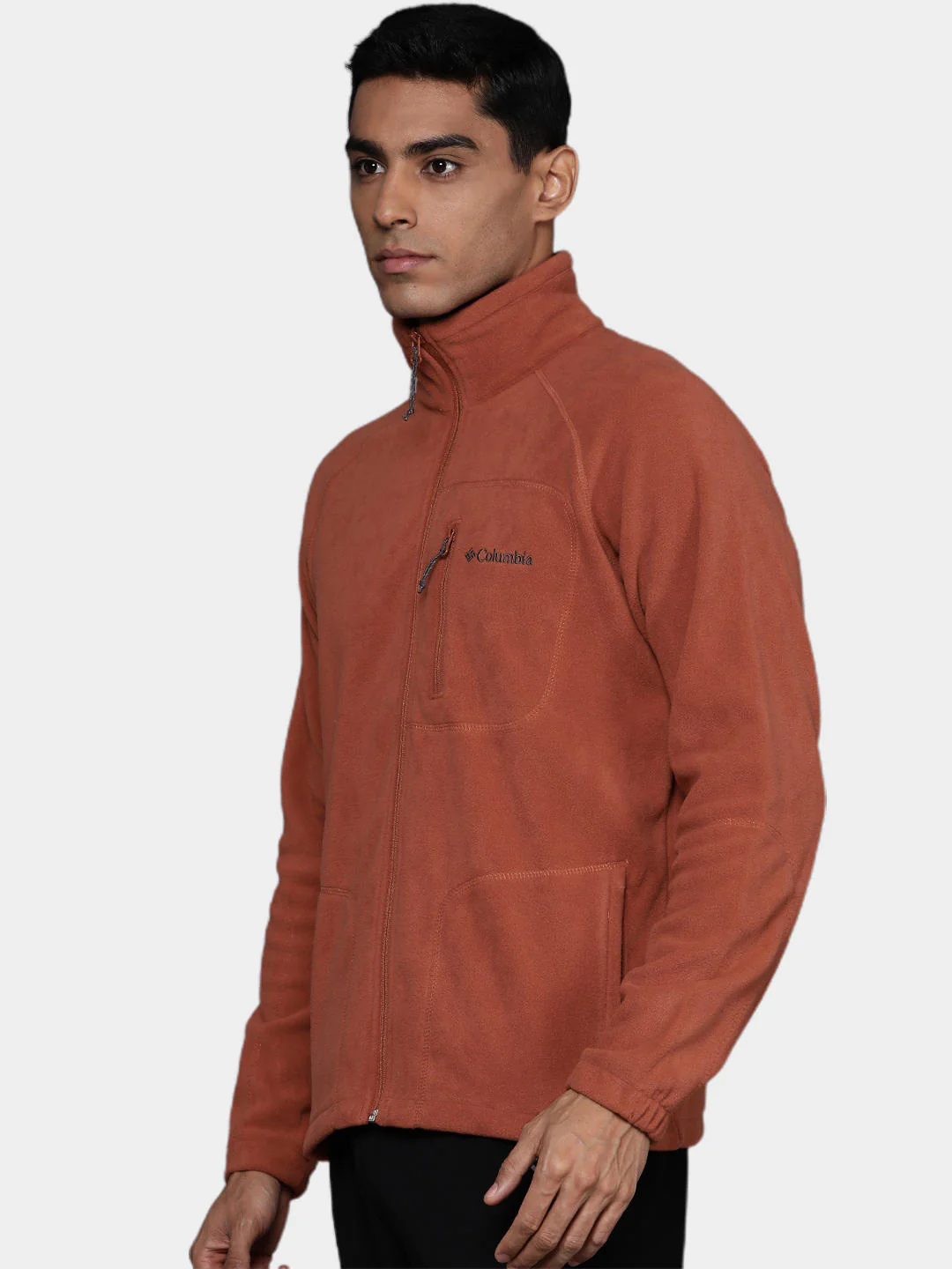 Columbia Men Orange Fast Trek II Full Zip Fleece - Image 10
