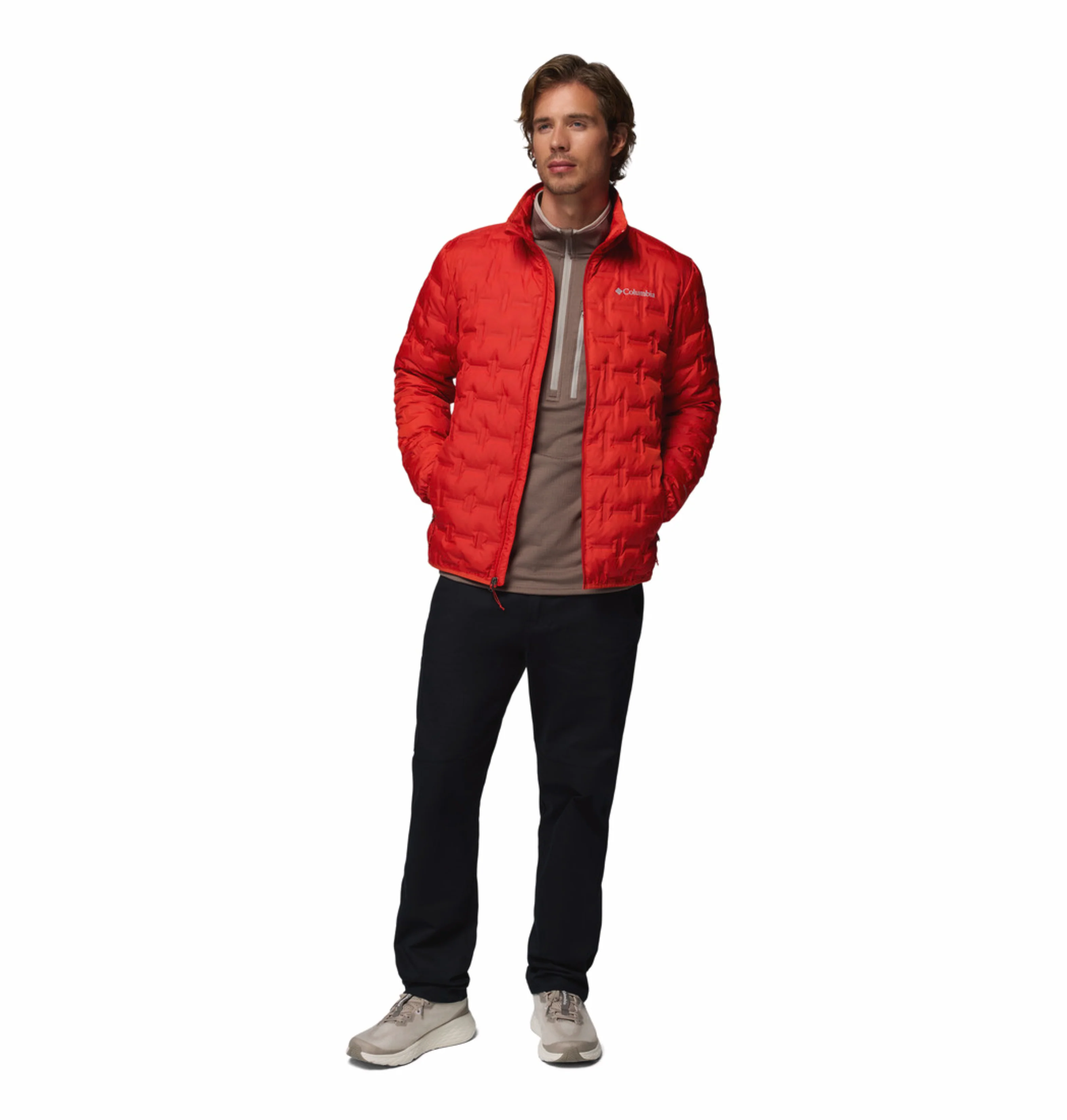 Columbia Men Orange Heat Seal Delta Ridge II Down Jacket - Image 8